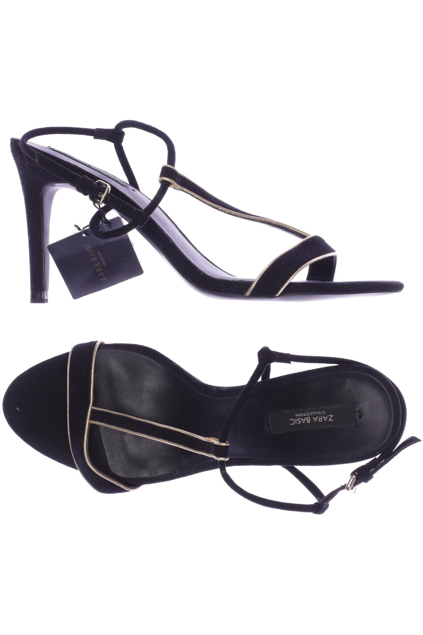 

Zara Damen Sandale, schwarz, Gr. 38
