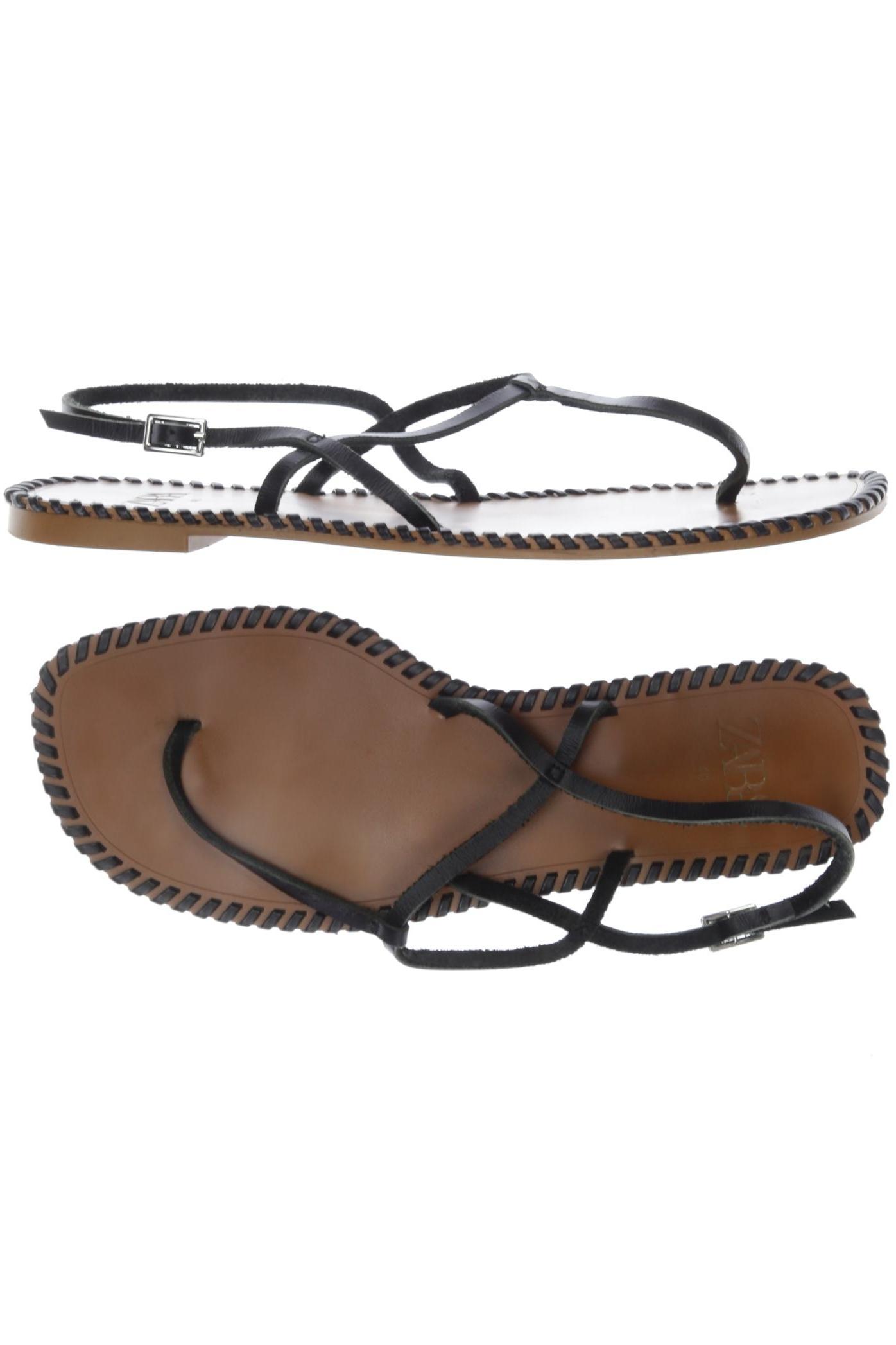 

Zara Damen Sandale, schwarz, Gr. 40