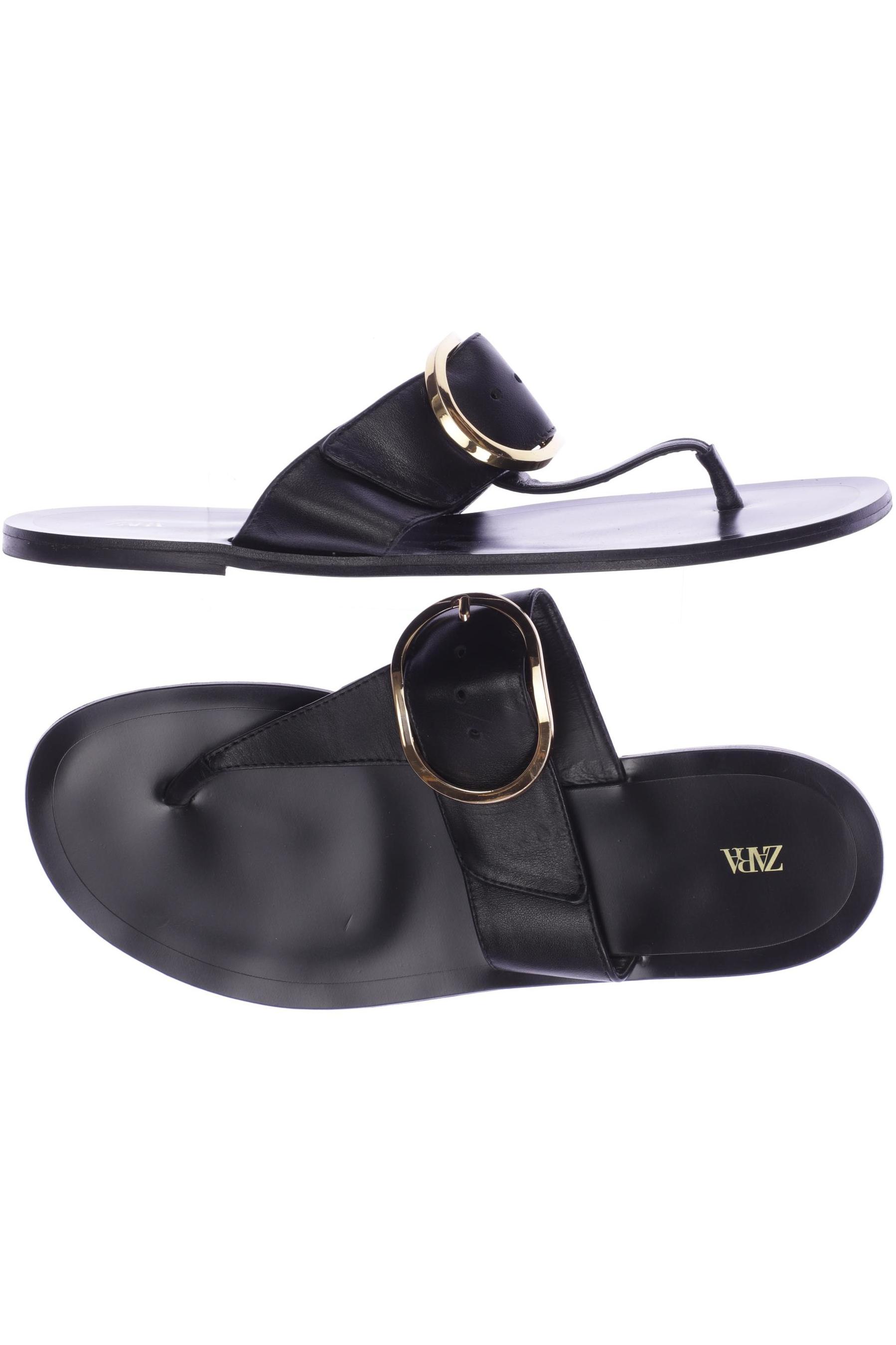 

ZARA Damen Sandale, schwarz