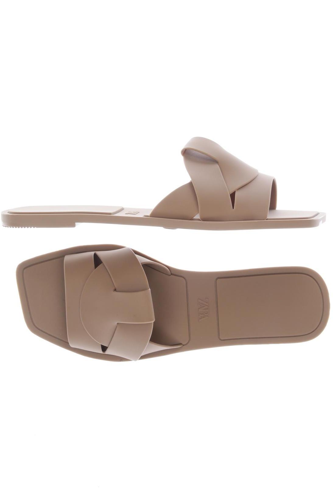 

Zara Damen Sandale, beige, Gr. 38
