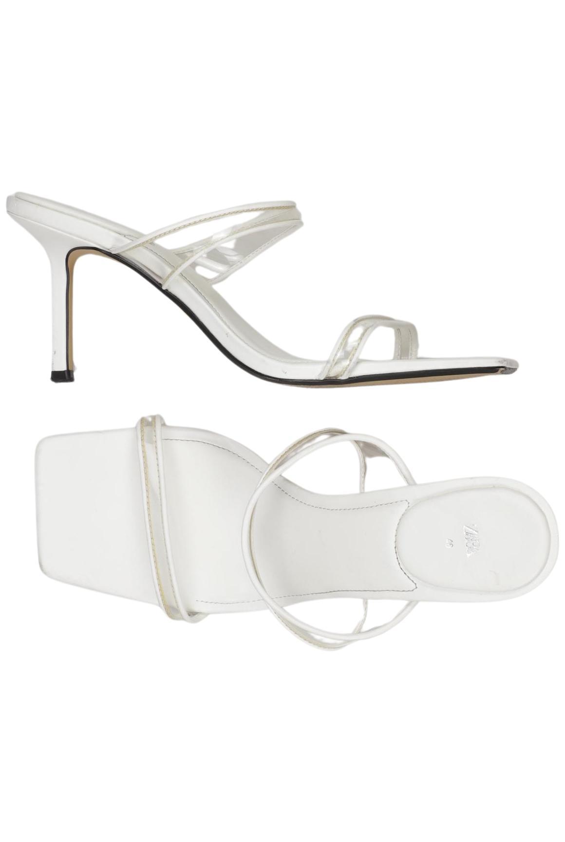 

Zara Damen Sandale, weiß, Gr. 40