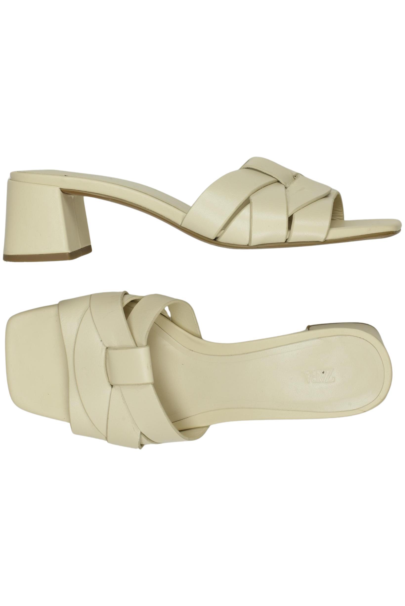 

Zara Damen Sandale, cremeweiß, Gr. 37