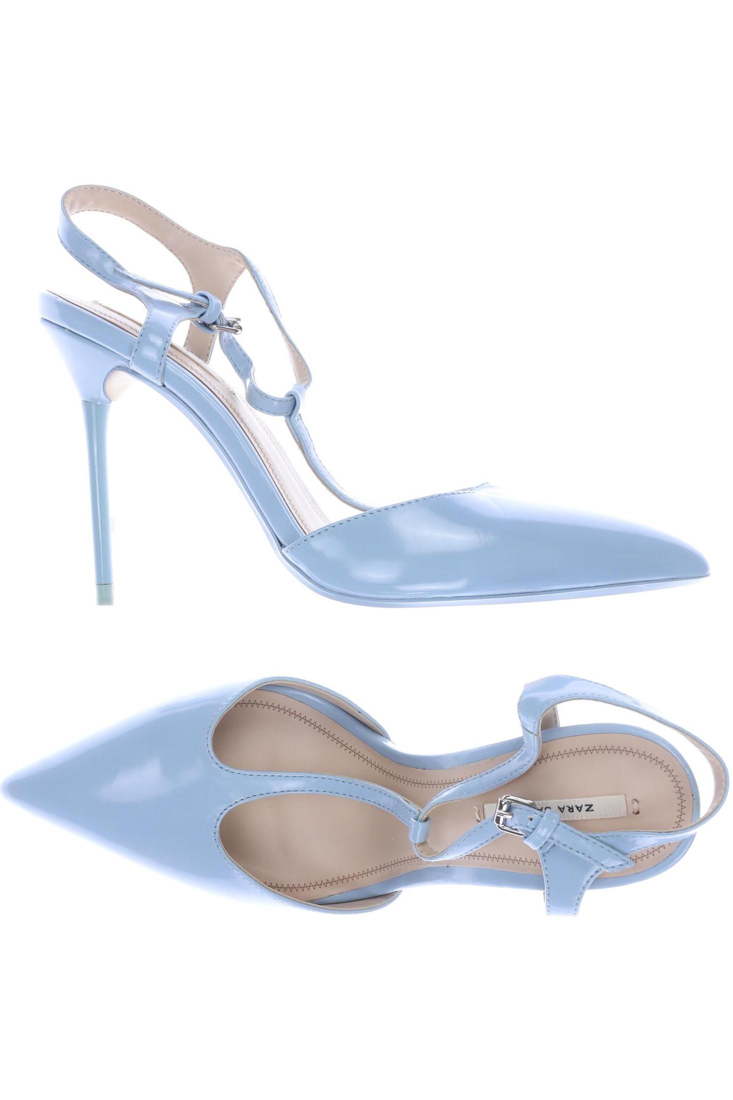 

ZARA Damen Sandale, hellblau