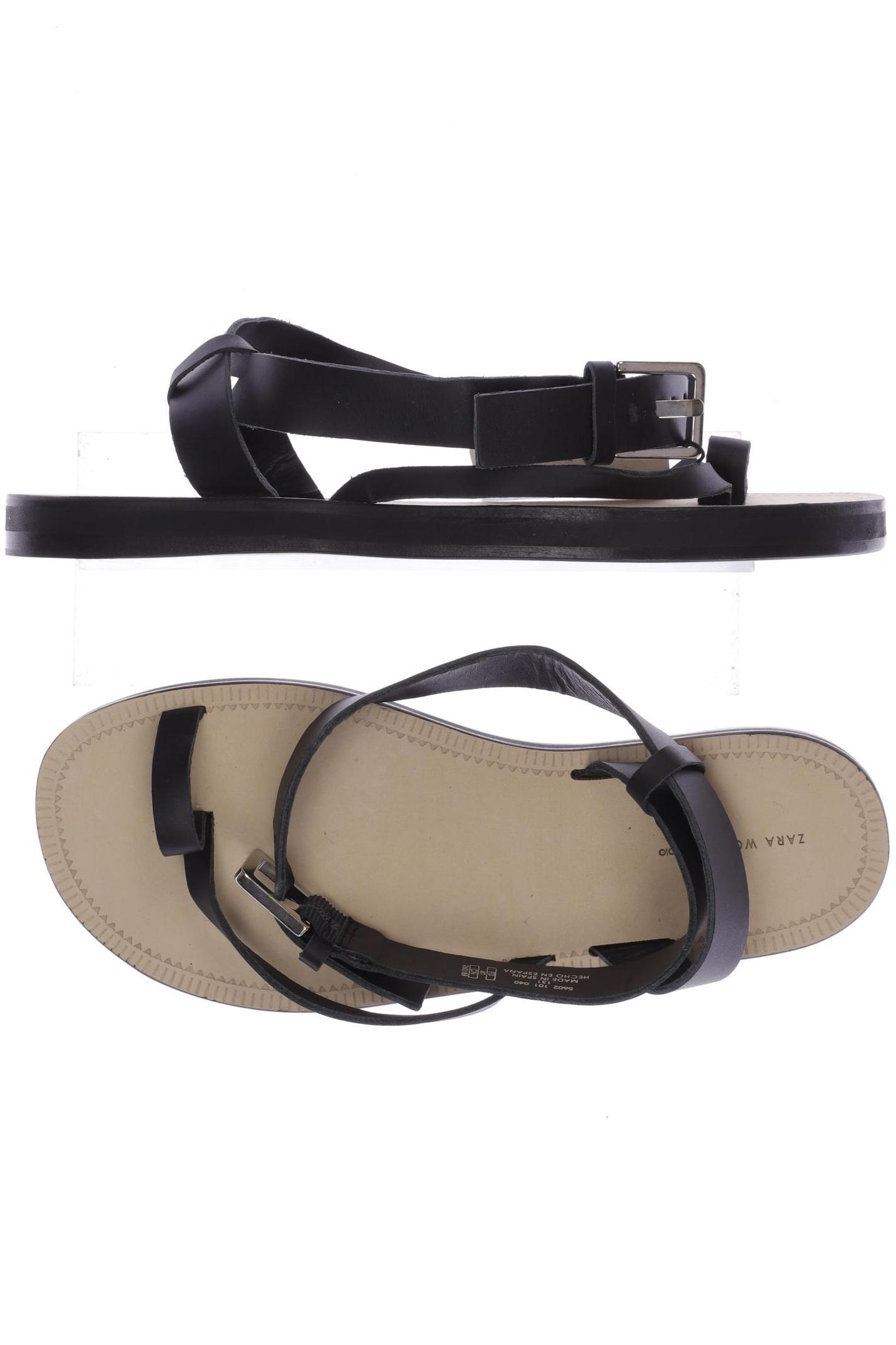 

Zara Damen Sandale, schwarz, Gr. 40