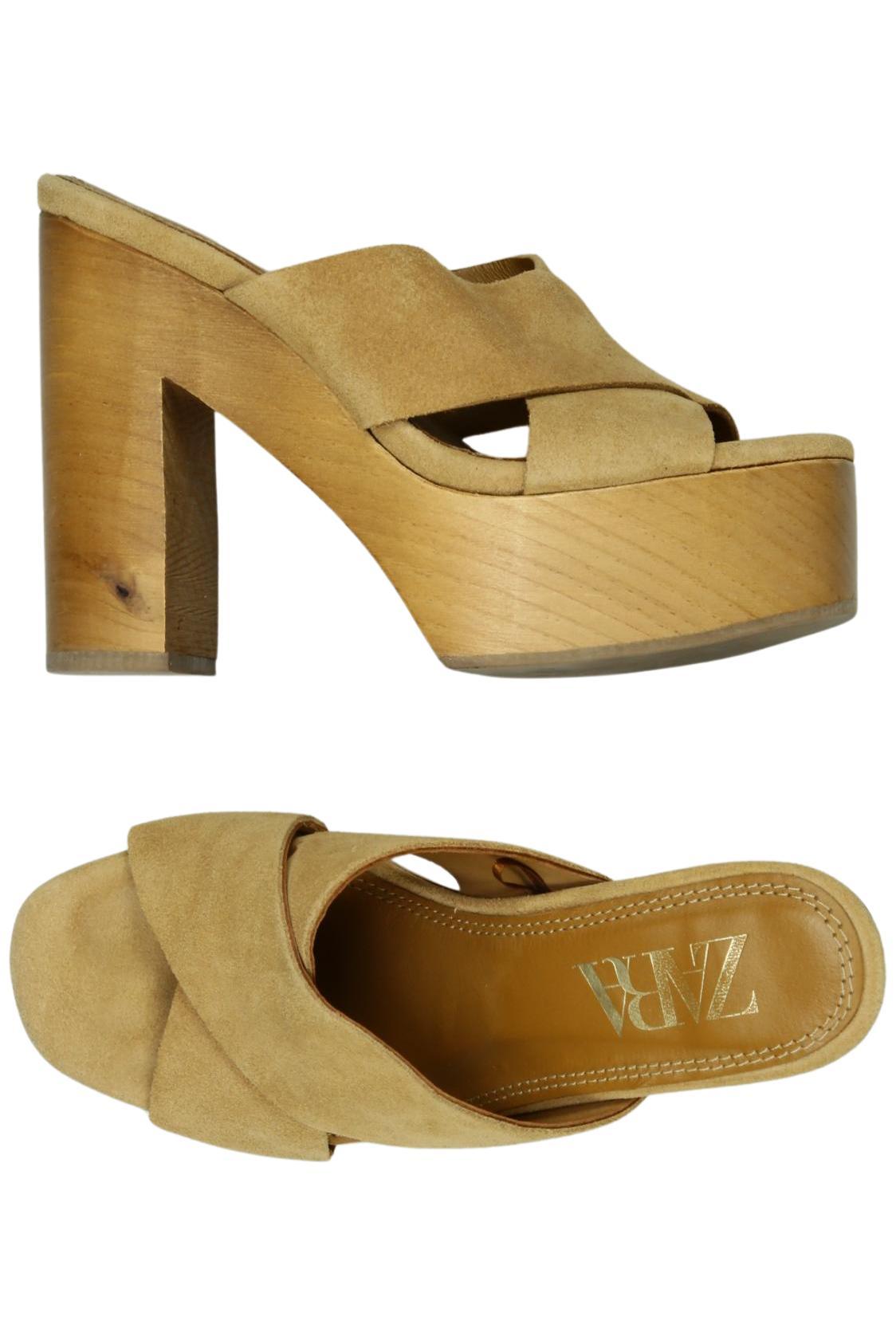

Zara Damen Sandale, beige, Gr. 35