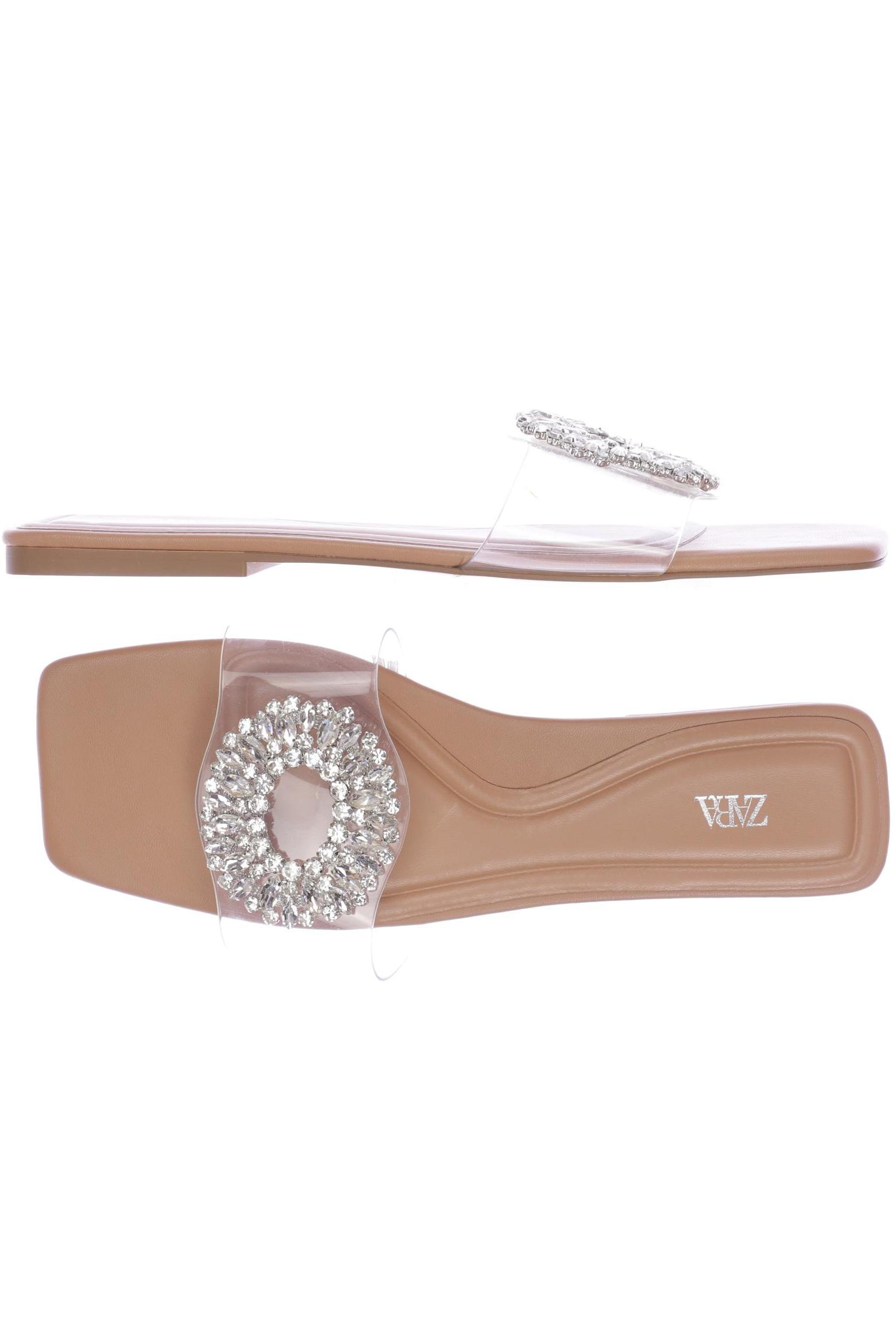 

ZARA Damen Sandale, grau