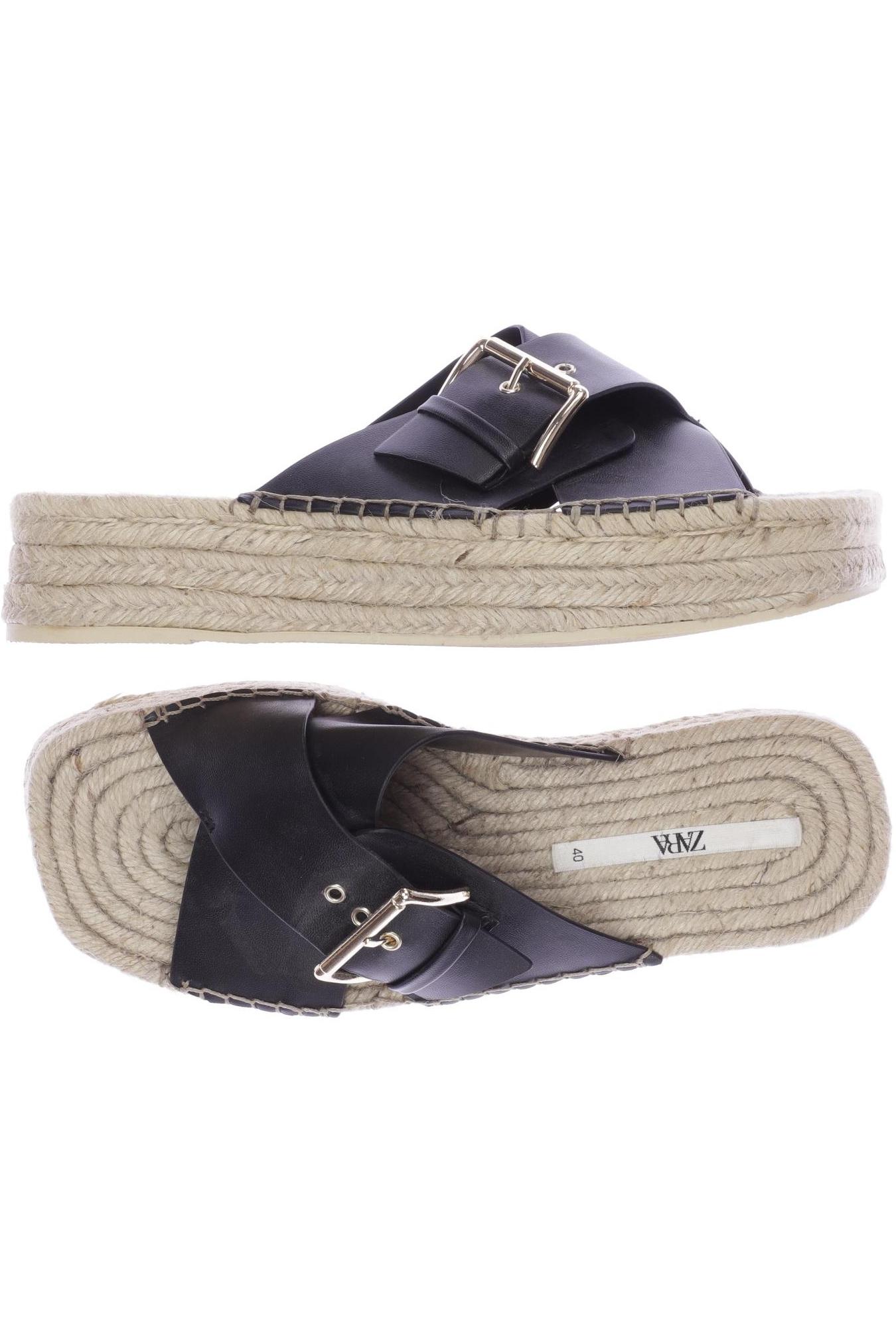 

ZARA Damen Sandale, schwarz