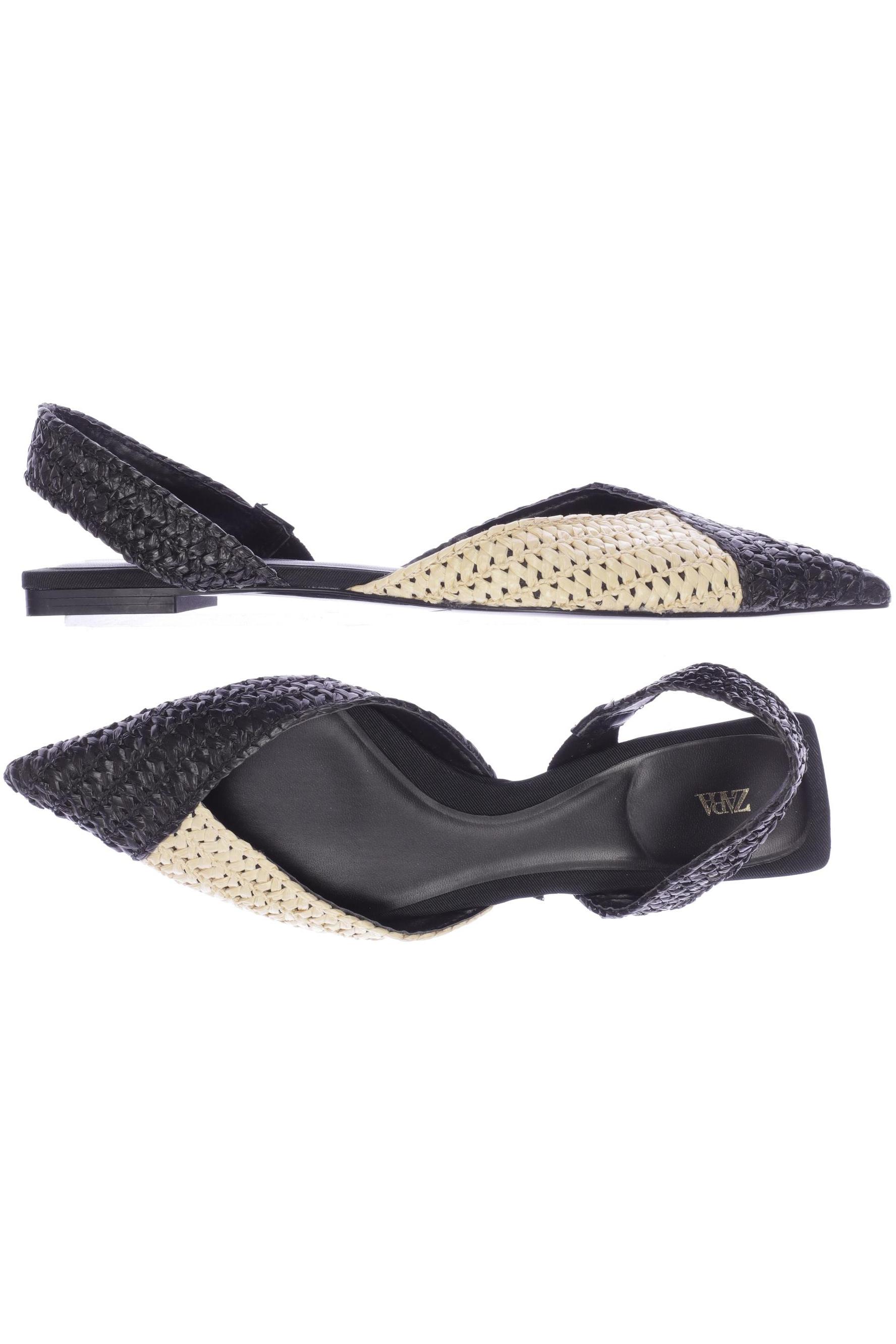 

ZARA Damen Sandale, schwarz