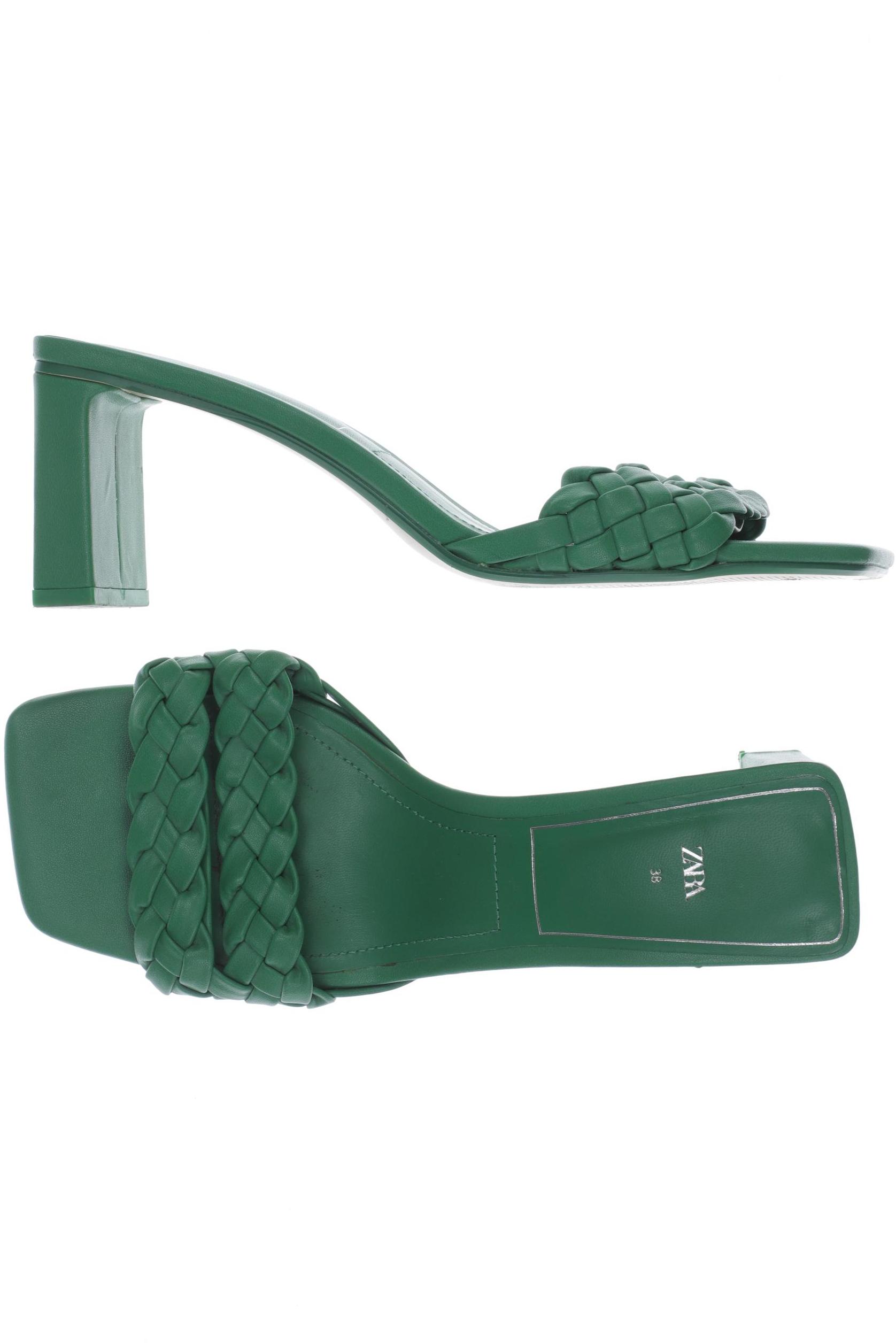 

ZARA Damen Sandale, grün