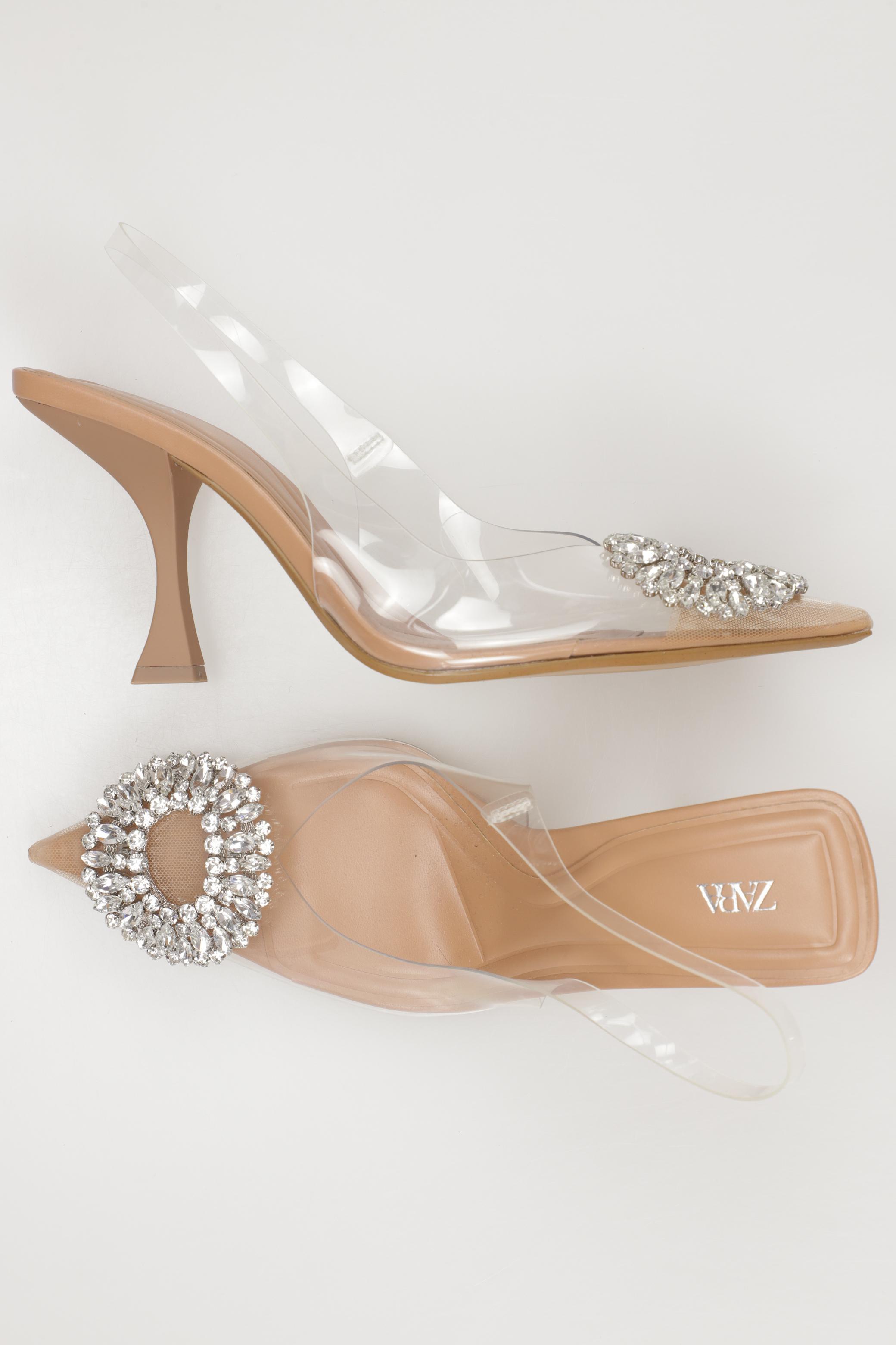 

Zara Damen Sandale, beige, Gr. 37