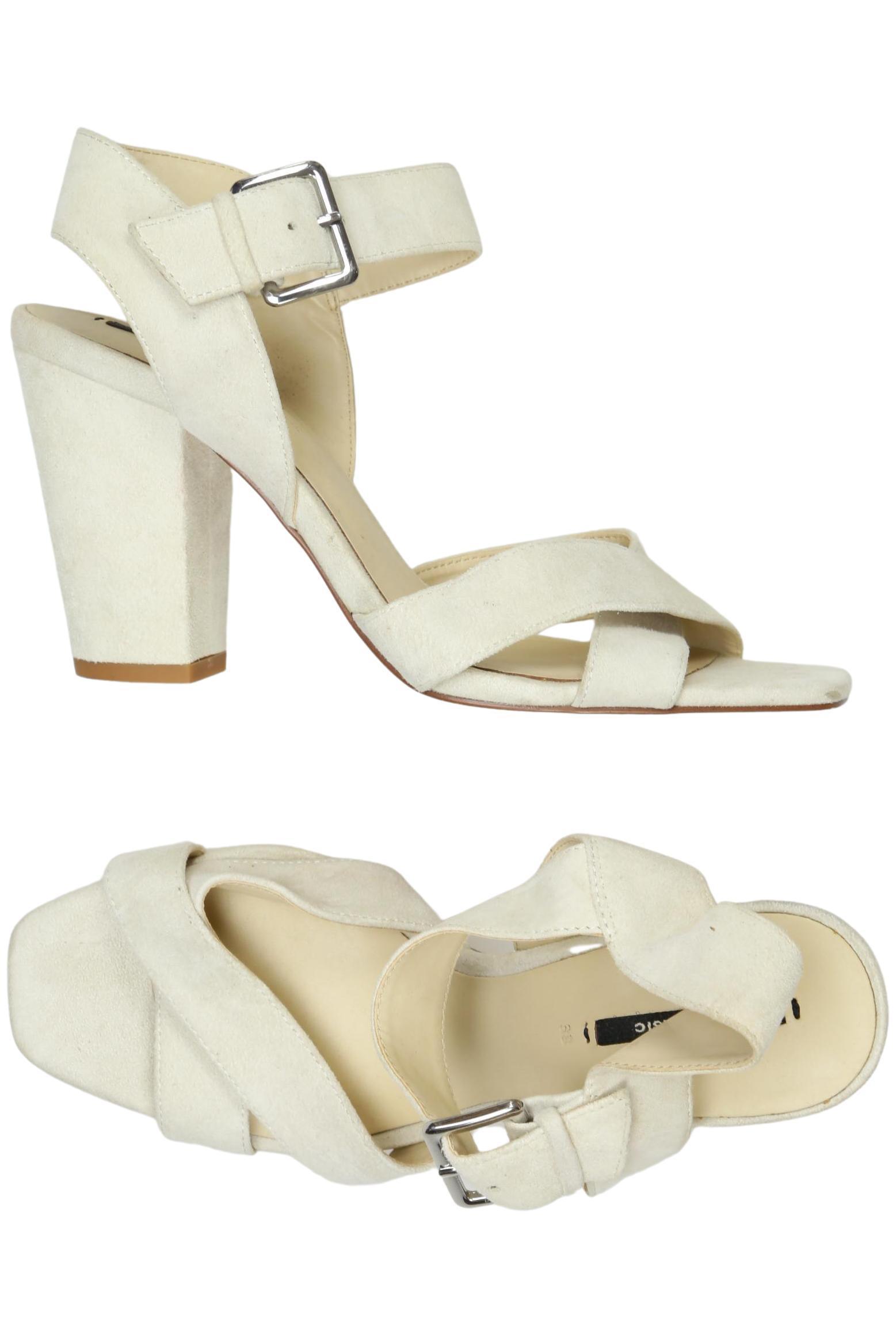 

Zara Damen Sandale, cremeweiß, Gr. 38