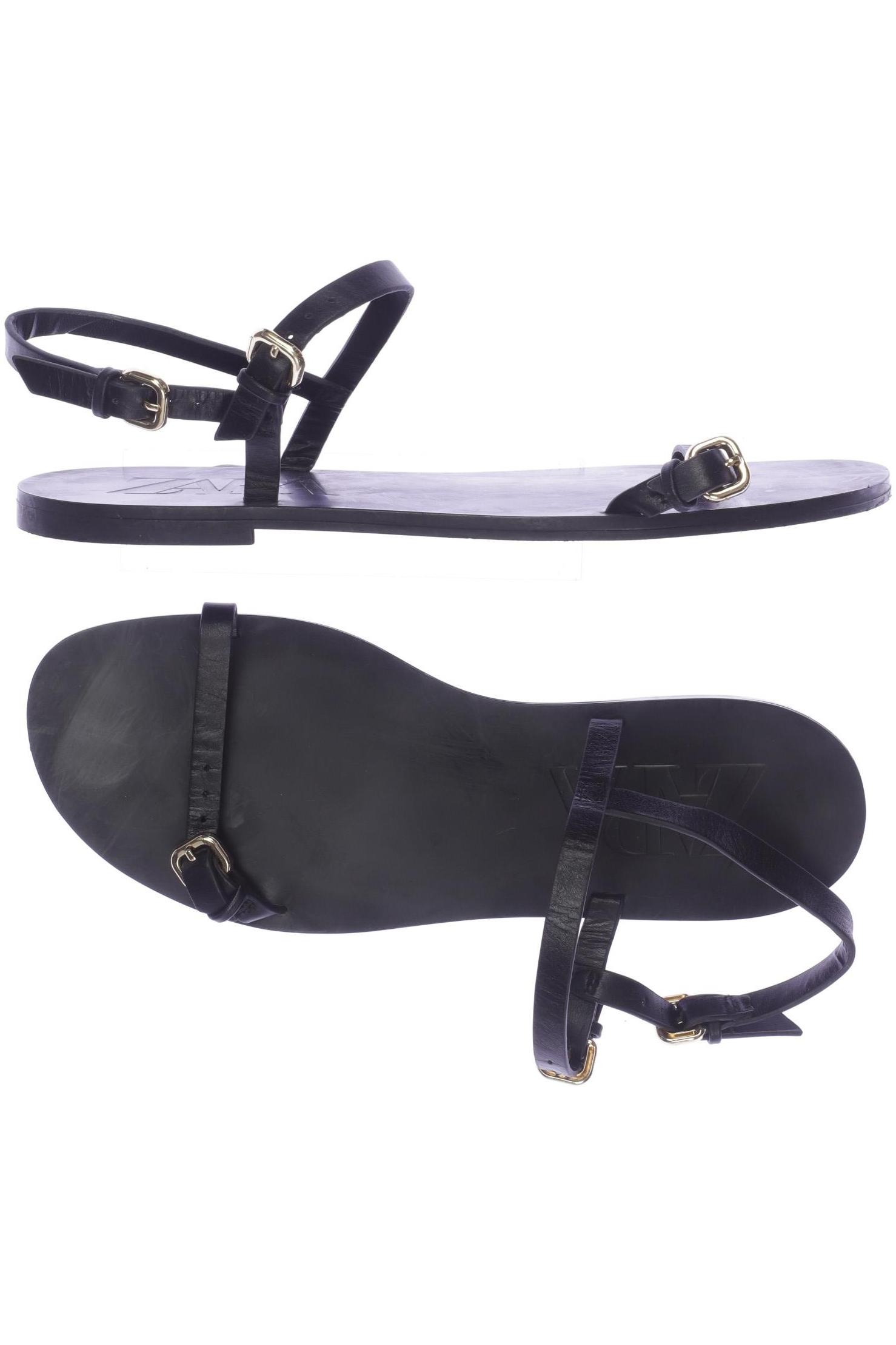 

Zara Damen Sandale, schwarz, Gr. 40