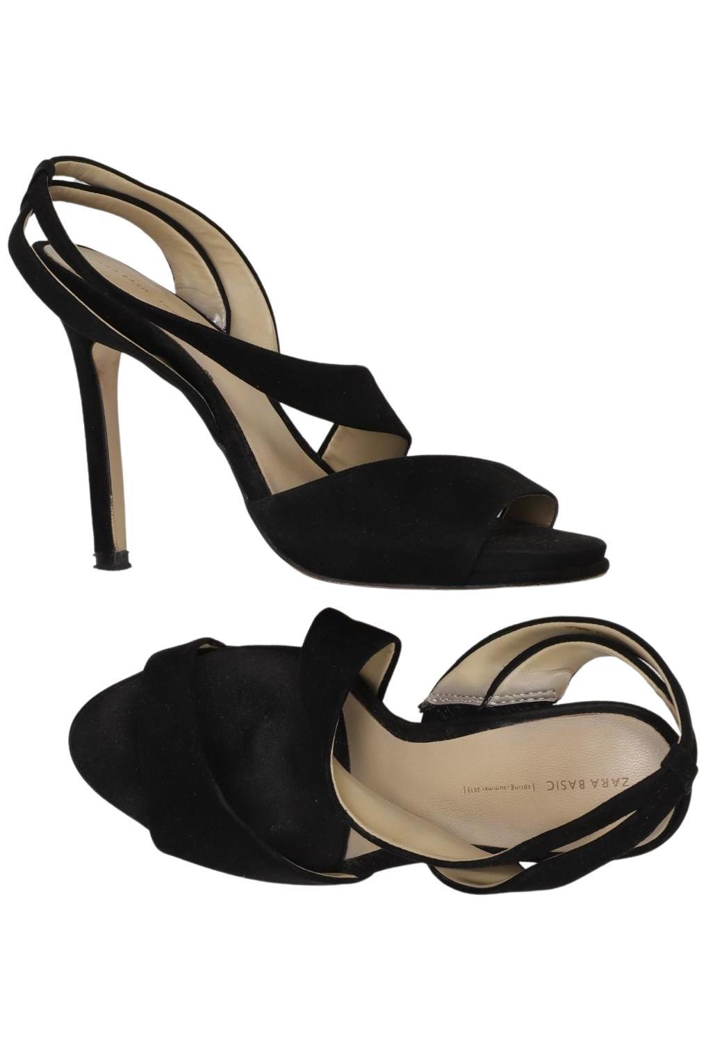 

Zara Damen Sandale, schwarz, Gr. 37