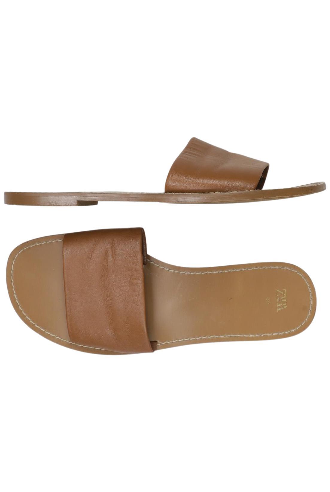 

Zara Damen Sandale, braun, Gr. 39