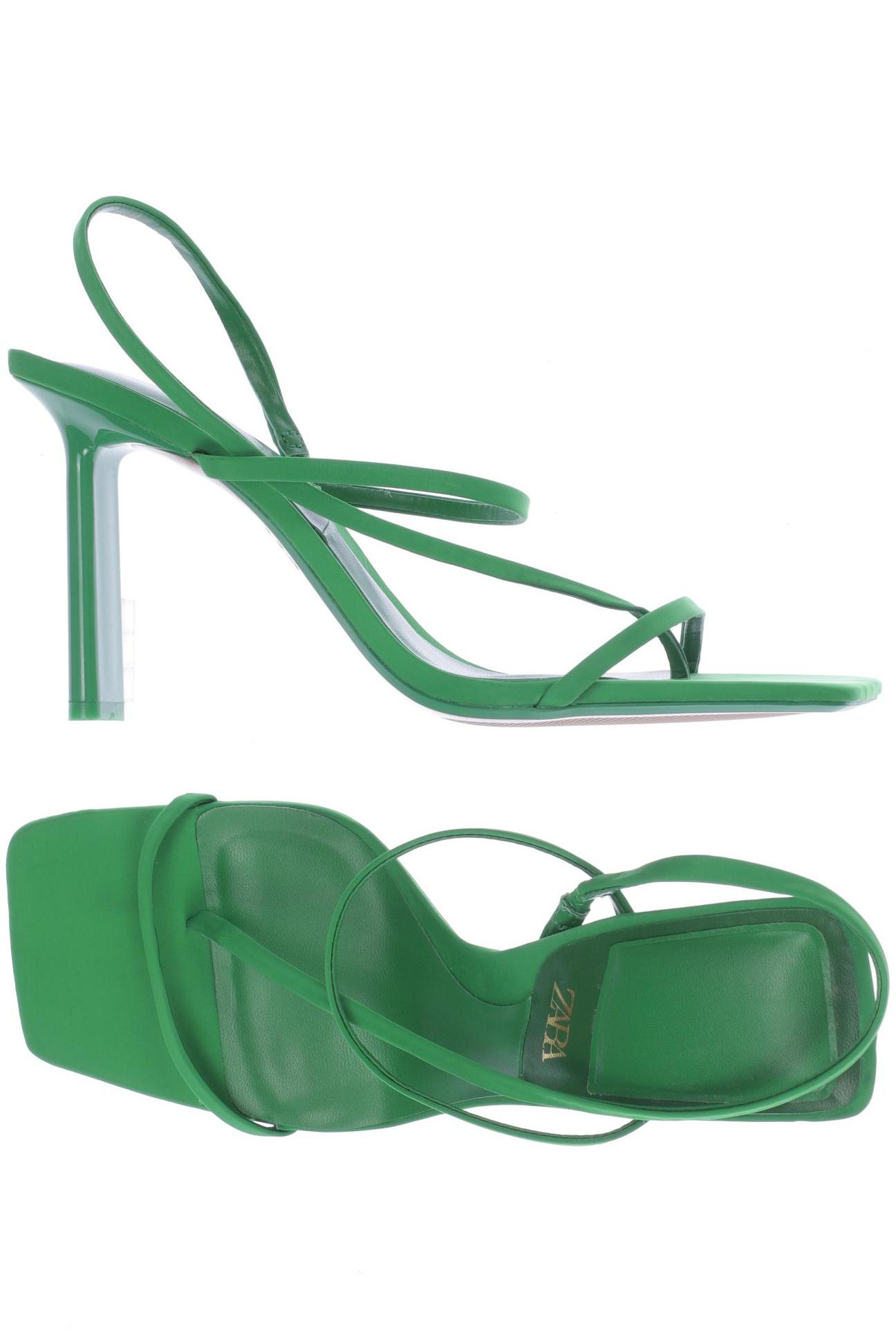 

ZARA Damen Sandale, grün