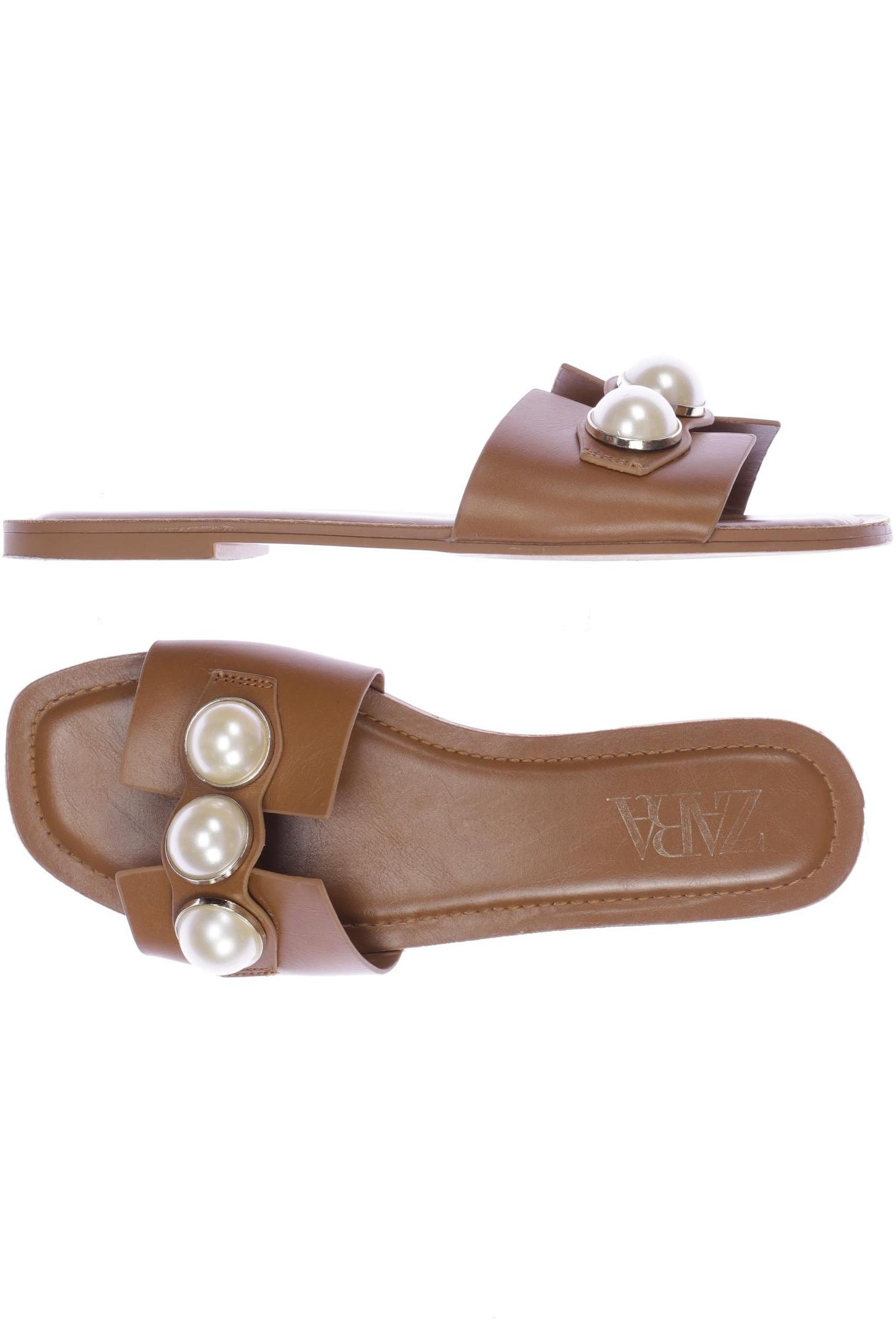 

Zara Damen Sandale, braun, Gr. 39