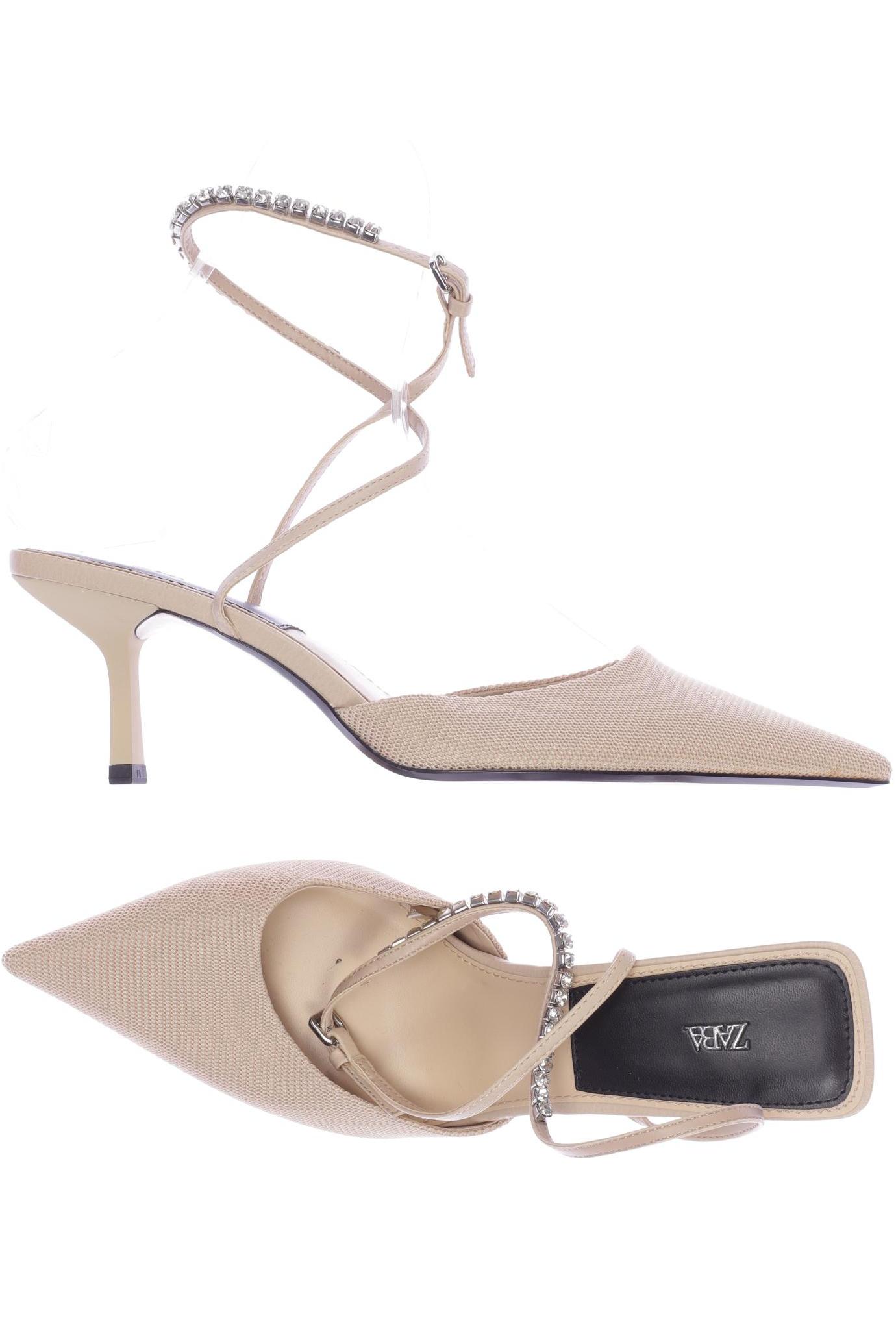 

Zara Damen Sandale, beige, Gr. 38