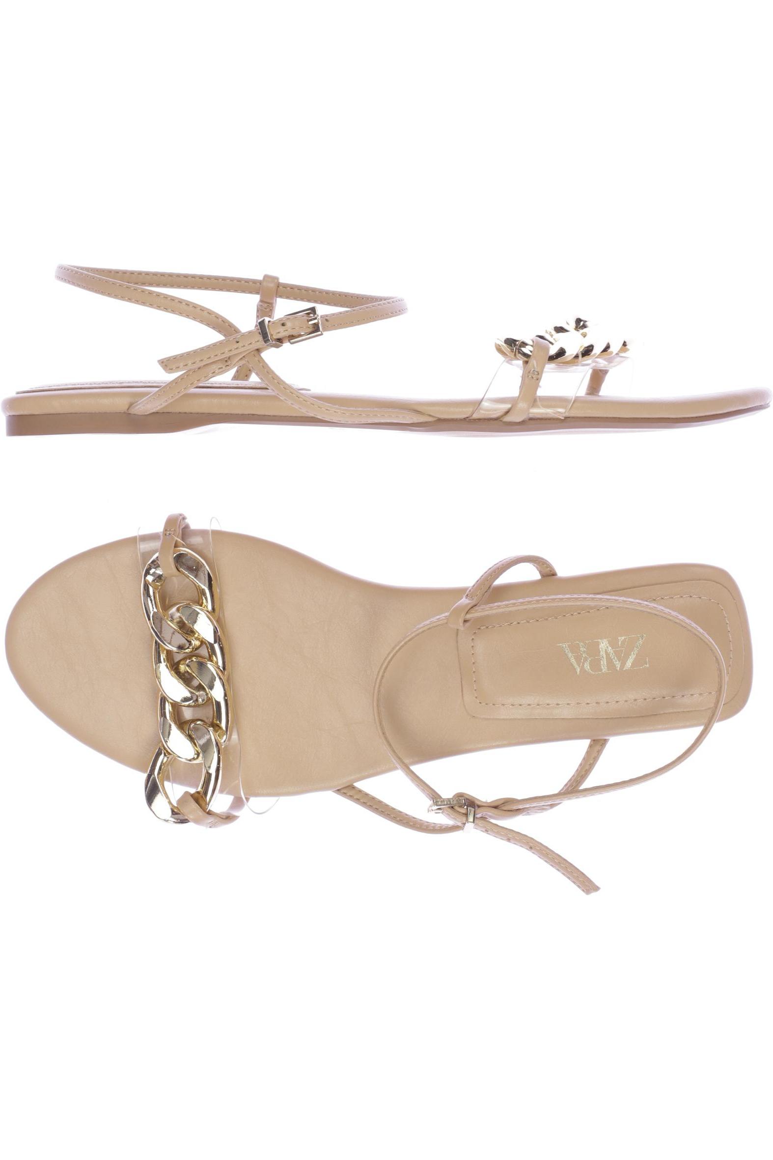 

Zara Damen Sandale, beige, Gr. 37