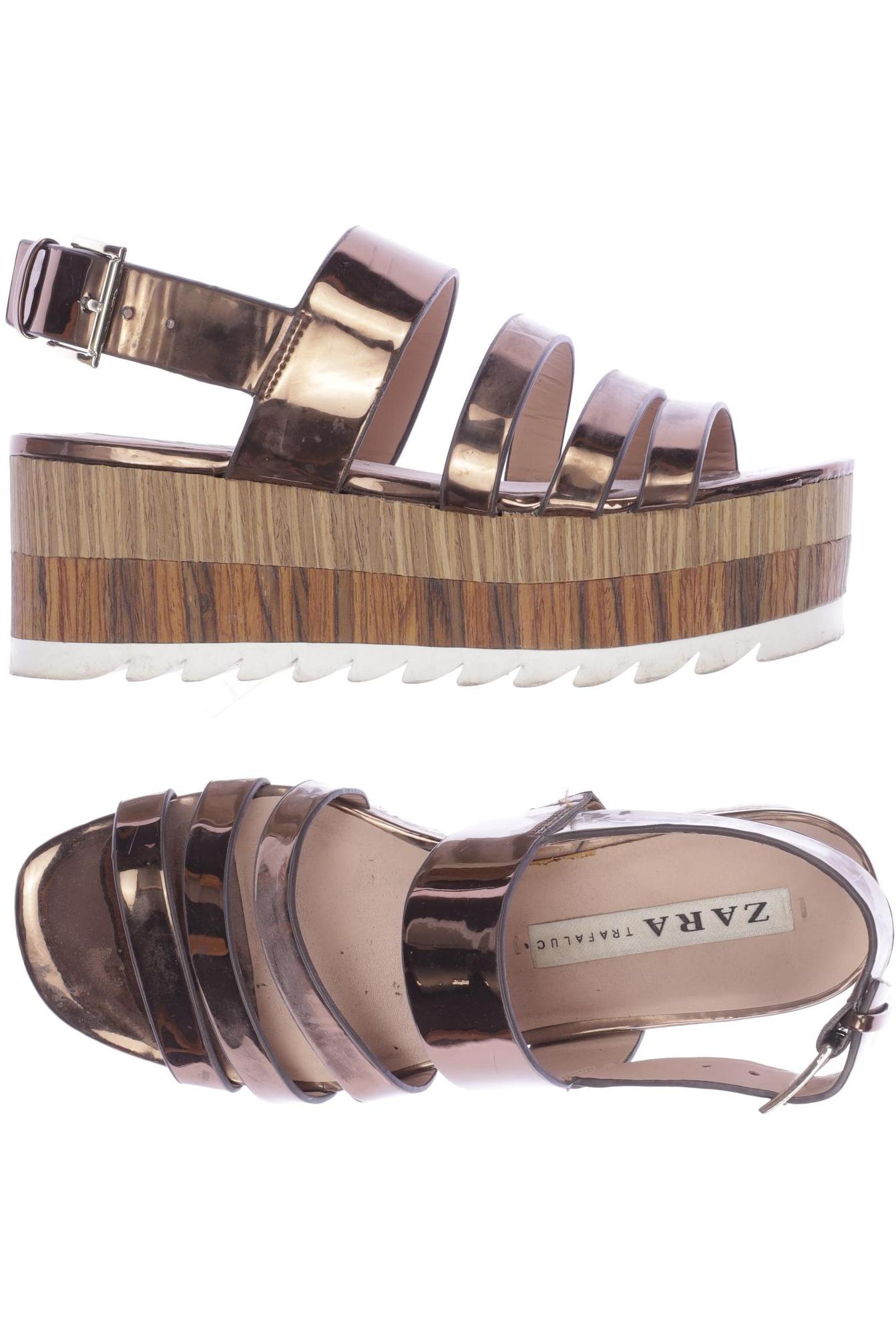 

ZARA Damen Sandale, braun