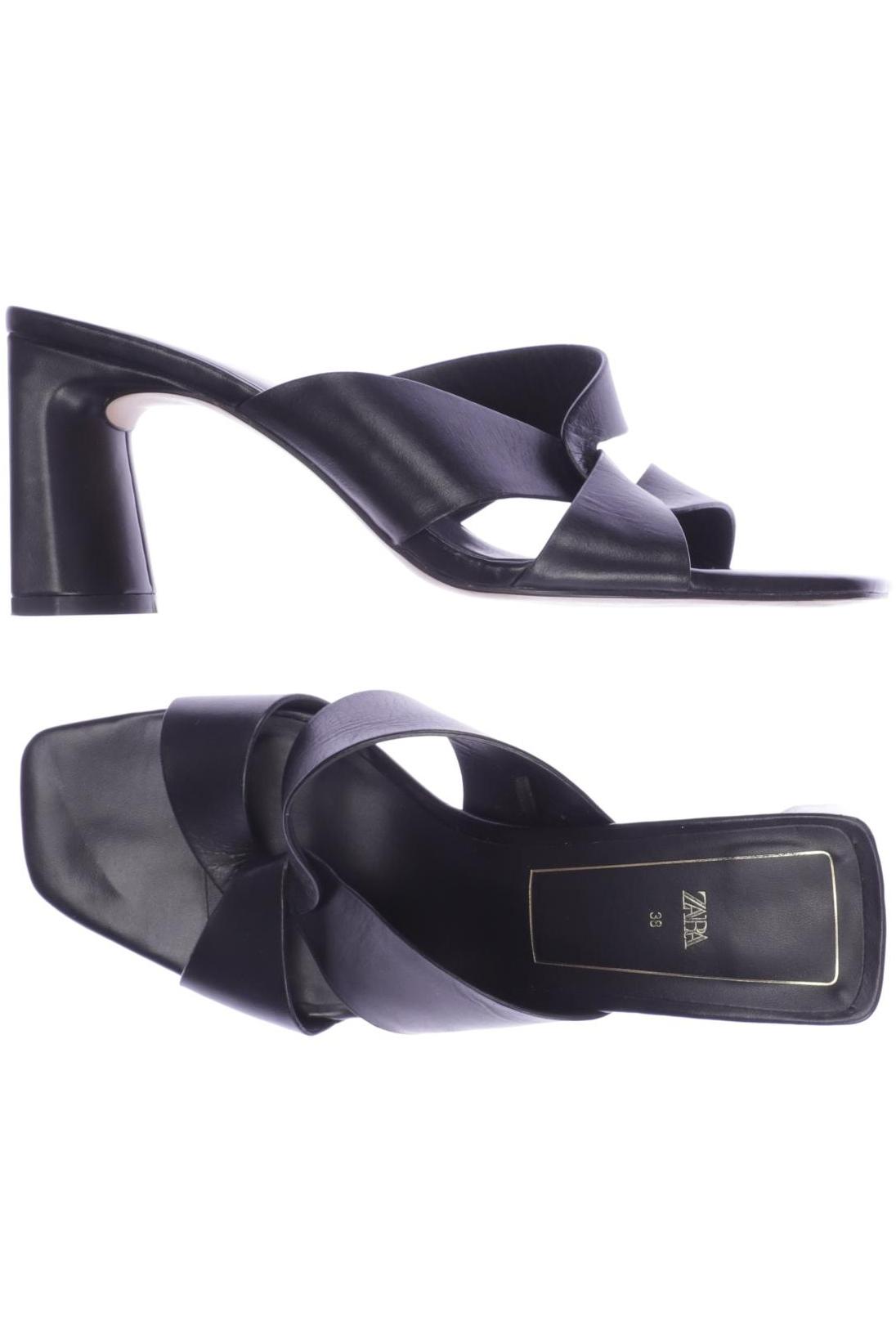 

ZARA Damen Sandale, schwarz