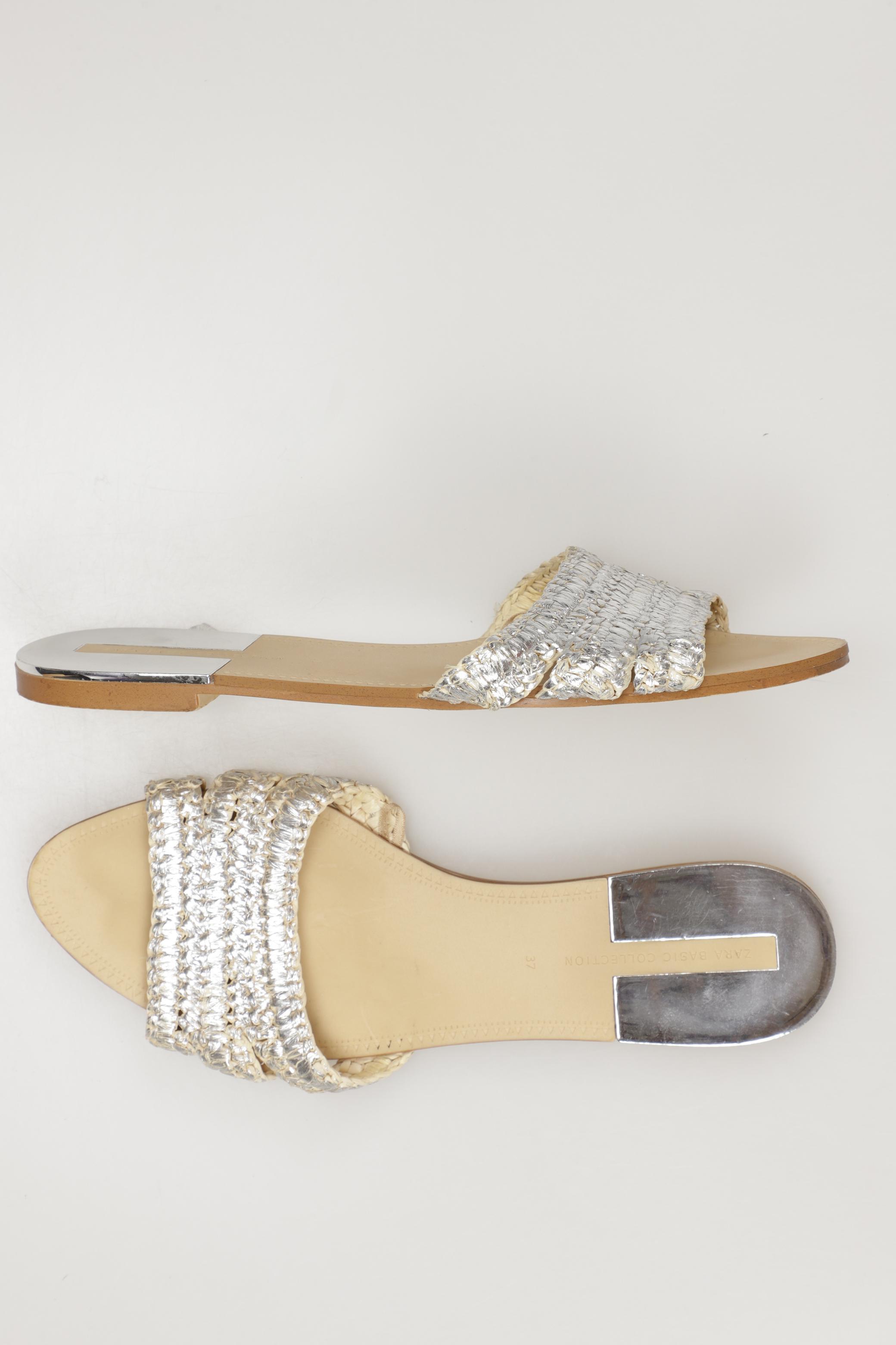 

Zara Damen Sandale, silber, Gr. 37