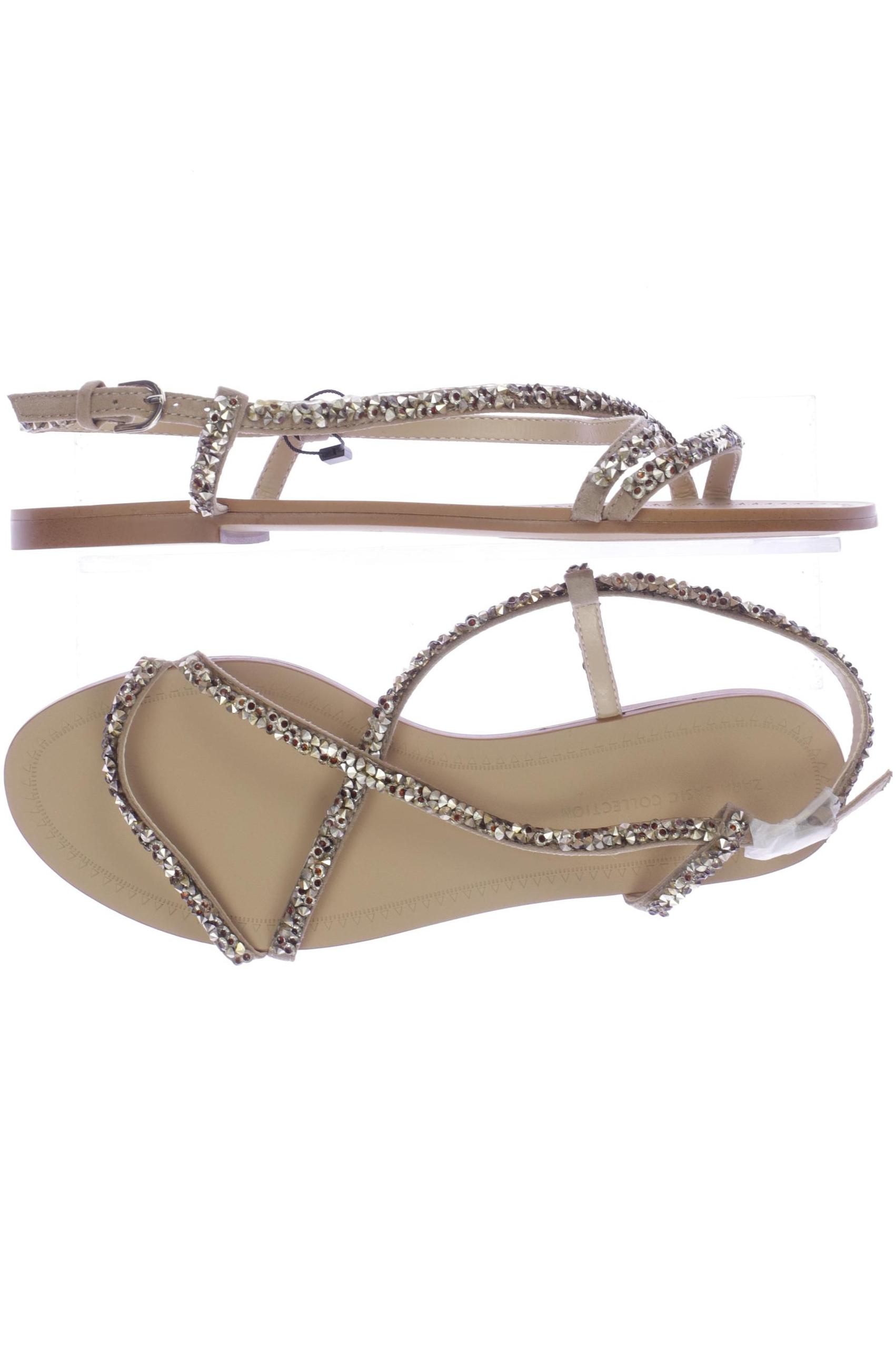 

Zara Damen Sandale, beige, Gr. 36