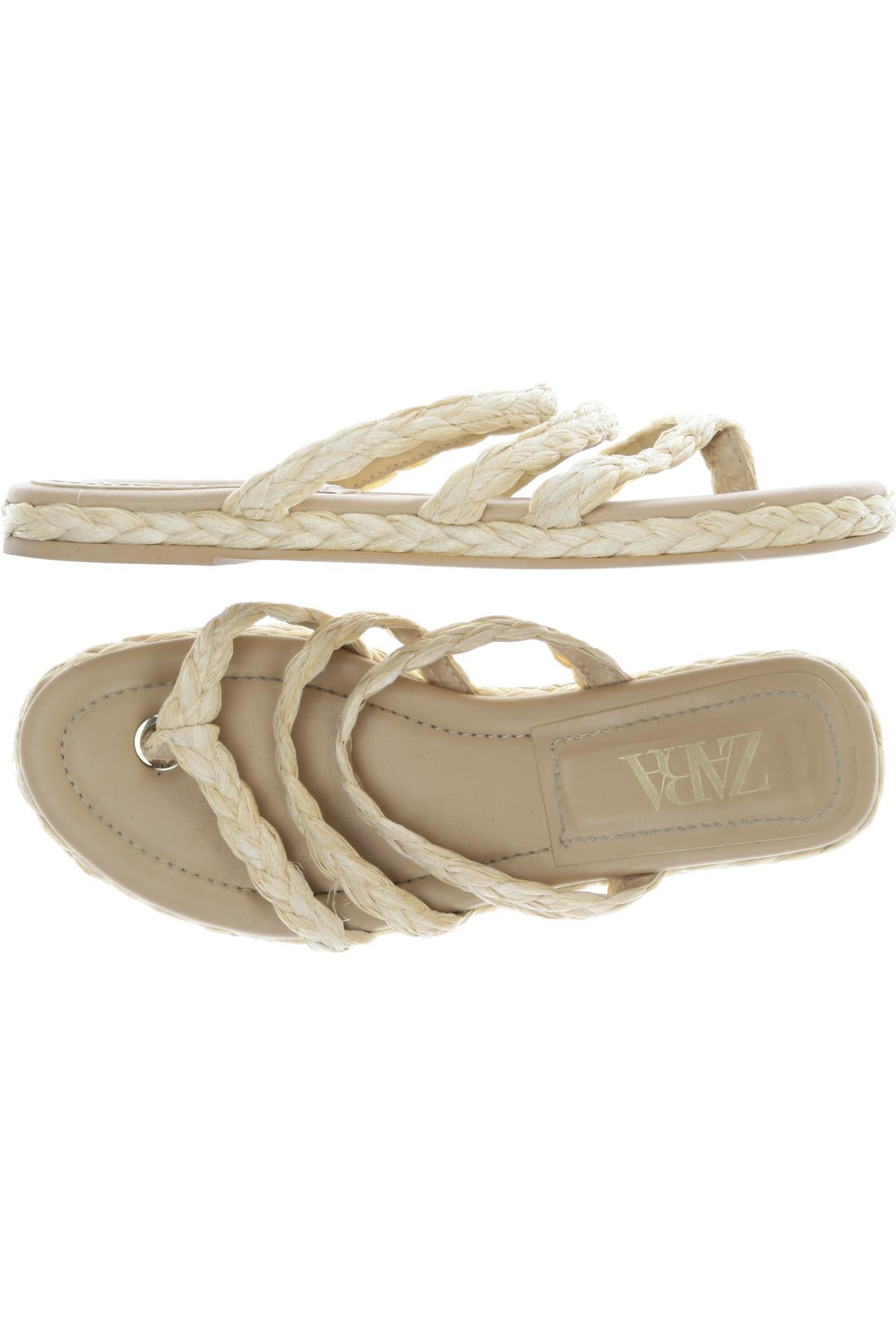 

Zara Damen Sandale, beige, Gr. 40