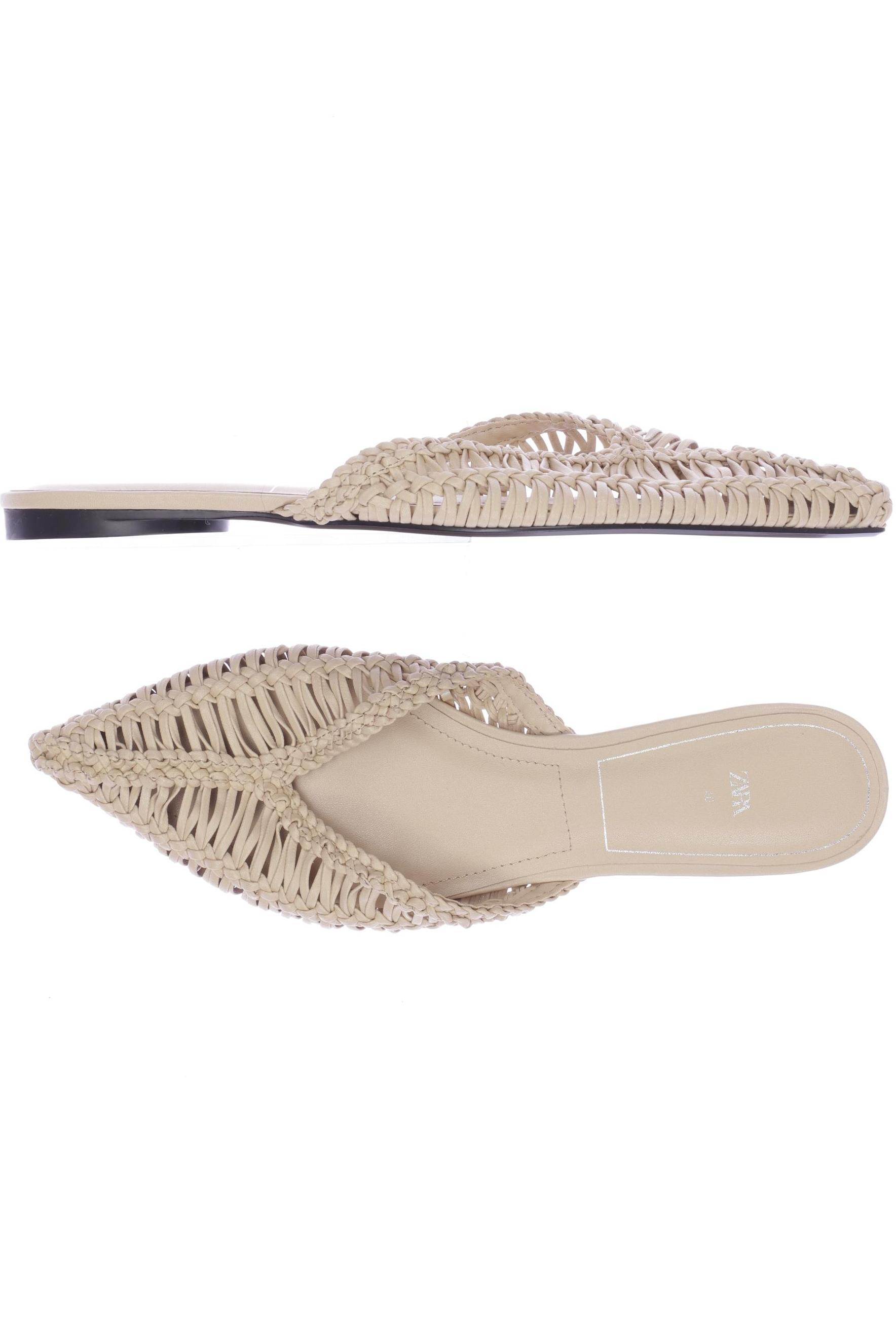 

ZARA Damen Sandale, beige