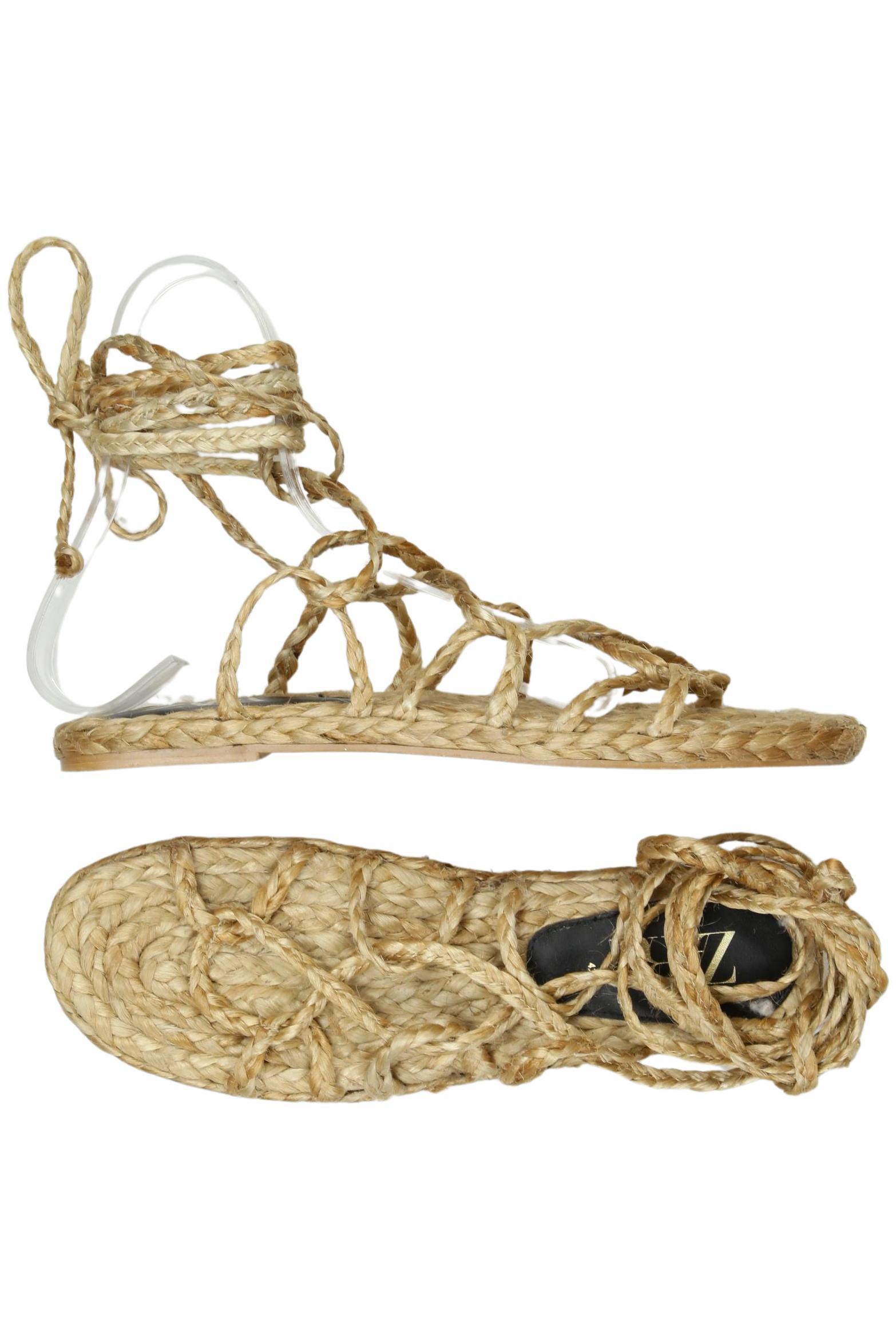 

Zara Damen Sandale, beige, Gr. 42