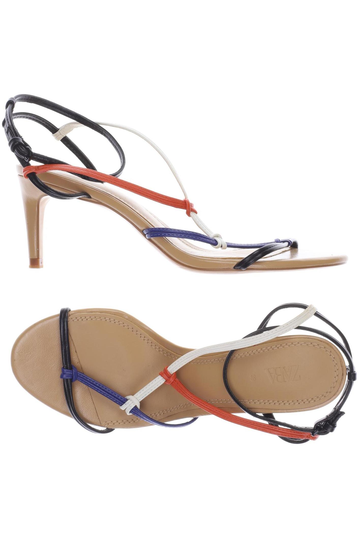 

ZARA Damen Sandale, mehrfarbig