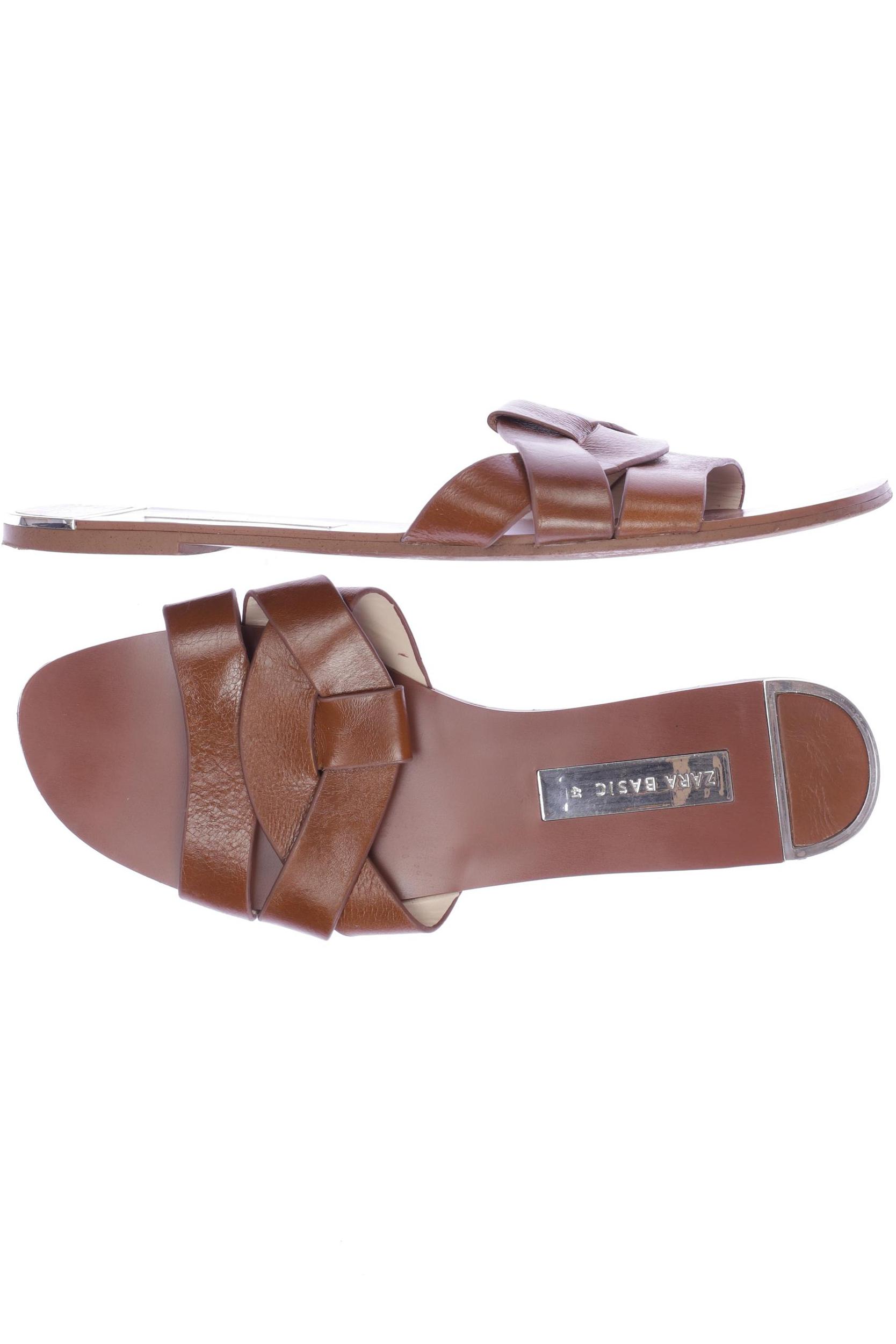 

Zara Damen Sandale, braun, Gr. 41