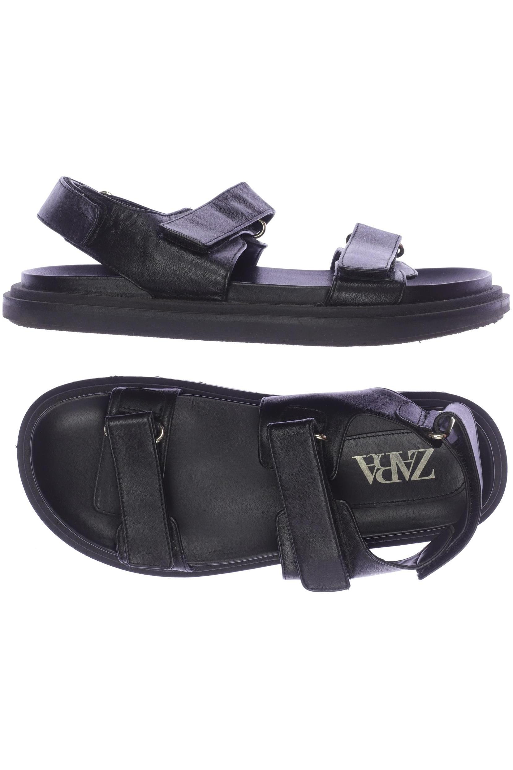 

Zara Damen Sandale, schwarz, Gr. 38