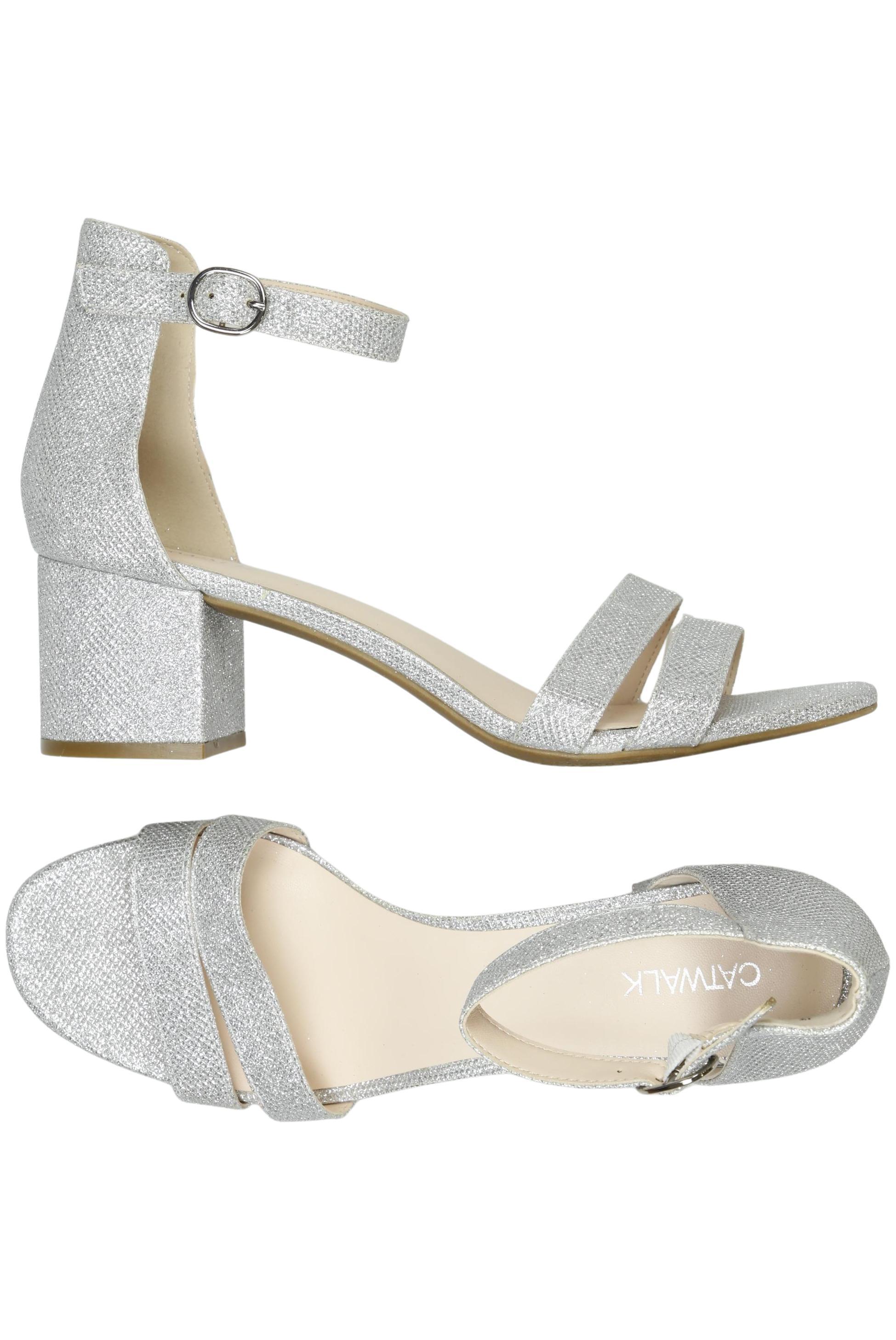 

Zara Damen Sandale, silber, Gr. 42