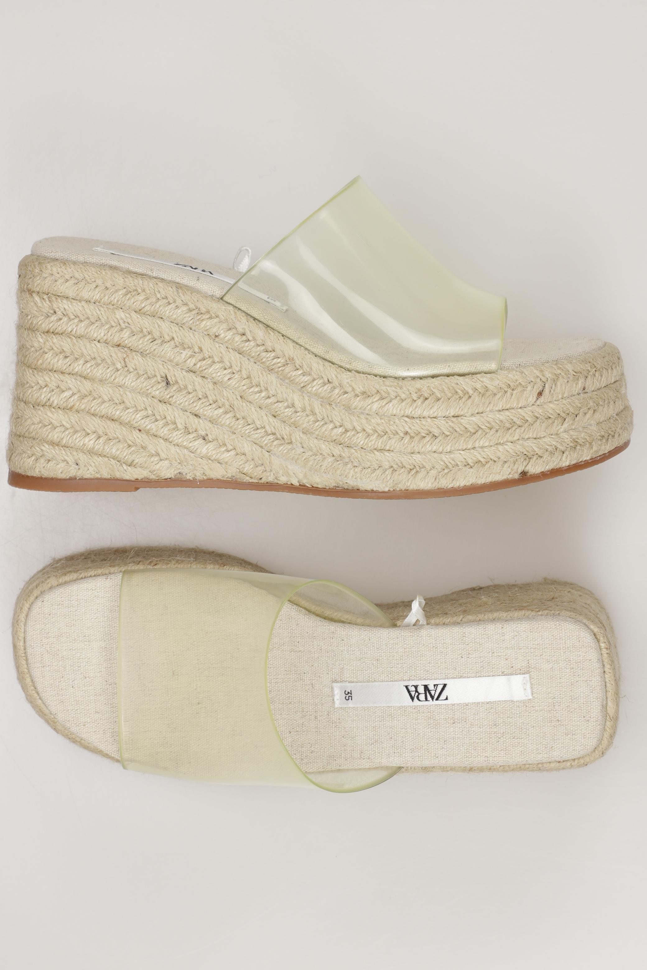 

Zara Damen Sandale, cremeweiß, Gr. 35