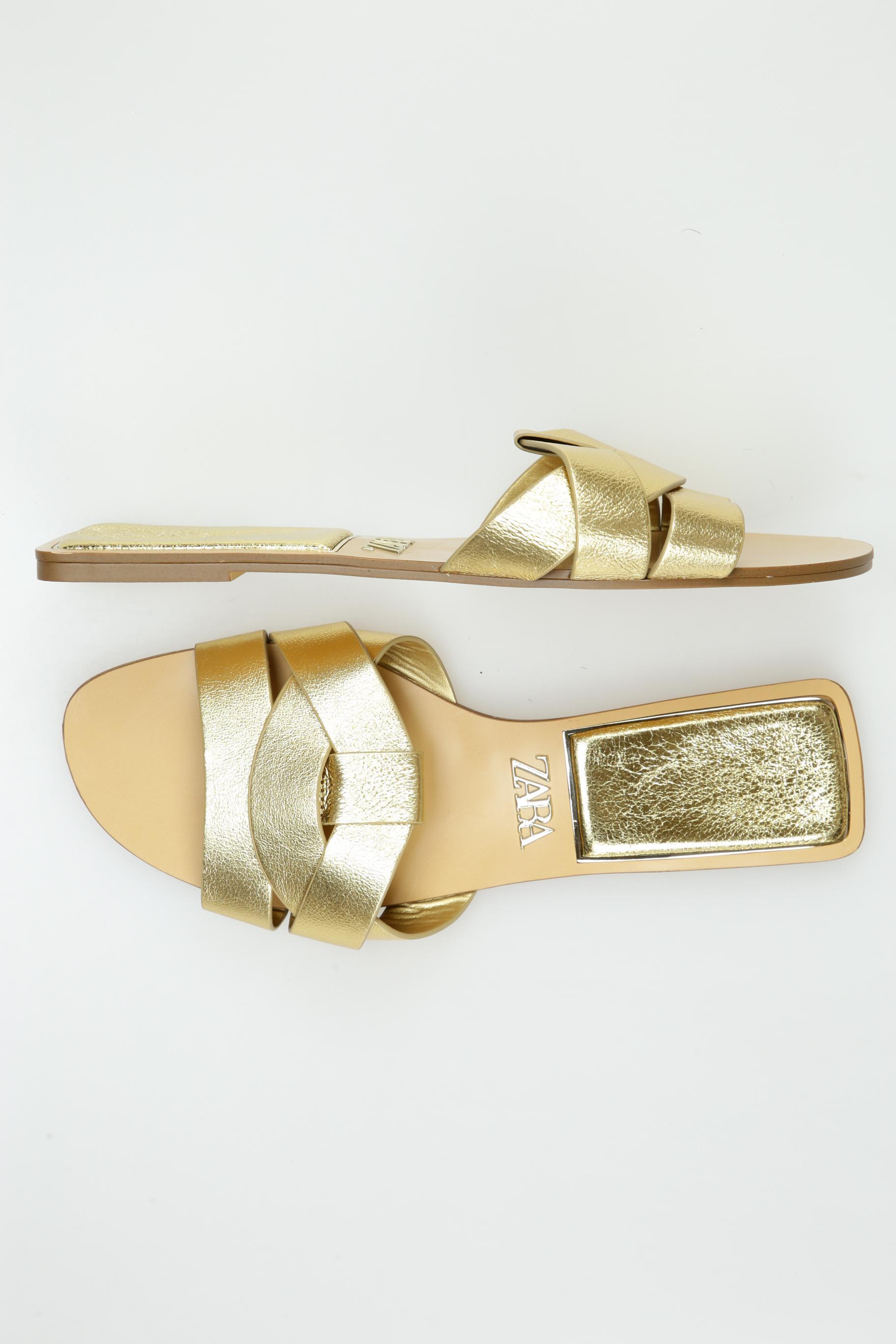 

Zara Damen Sandale, gold, Gr. 39