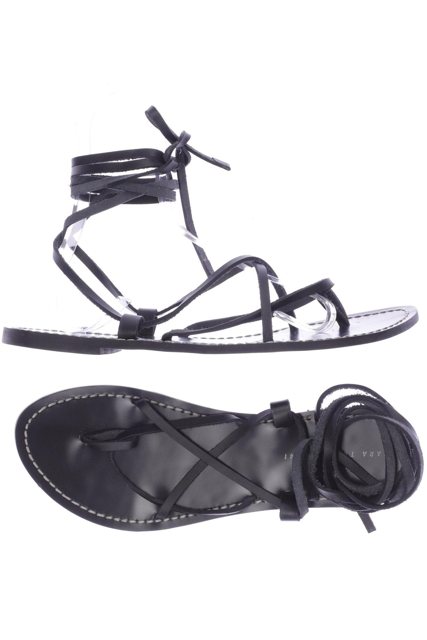 

ZARA Damen Sandale, schwarz