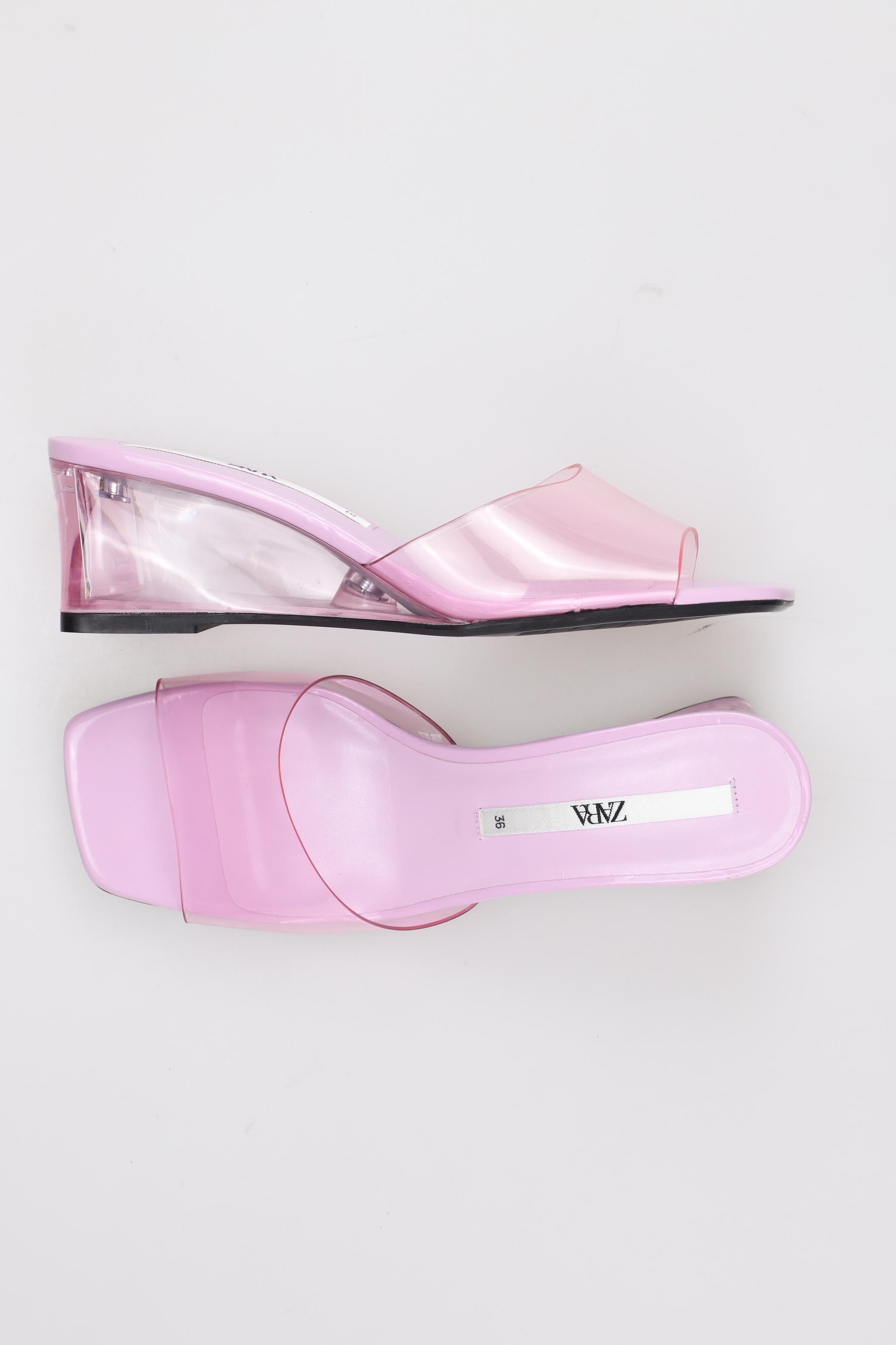 

ZARA Damen Sandale, pink