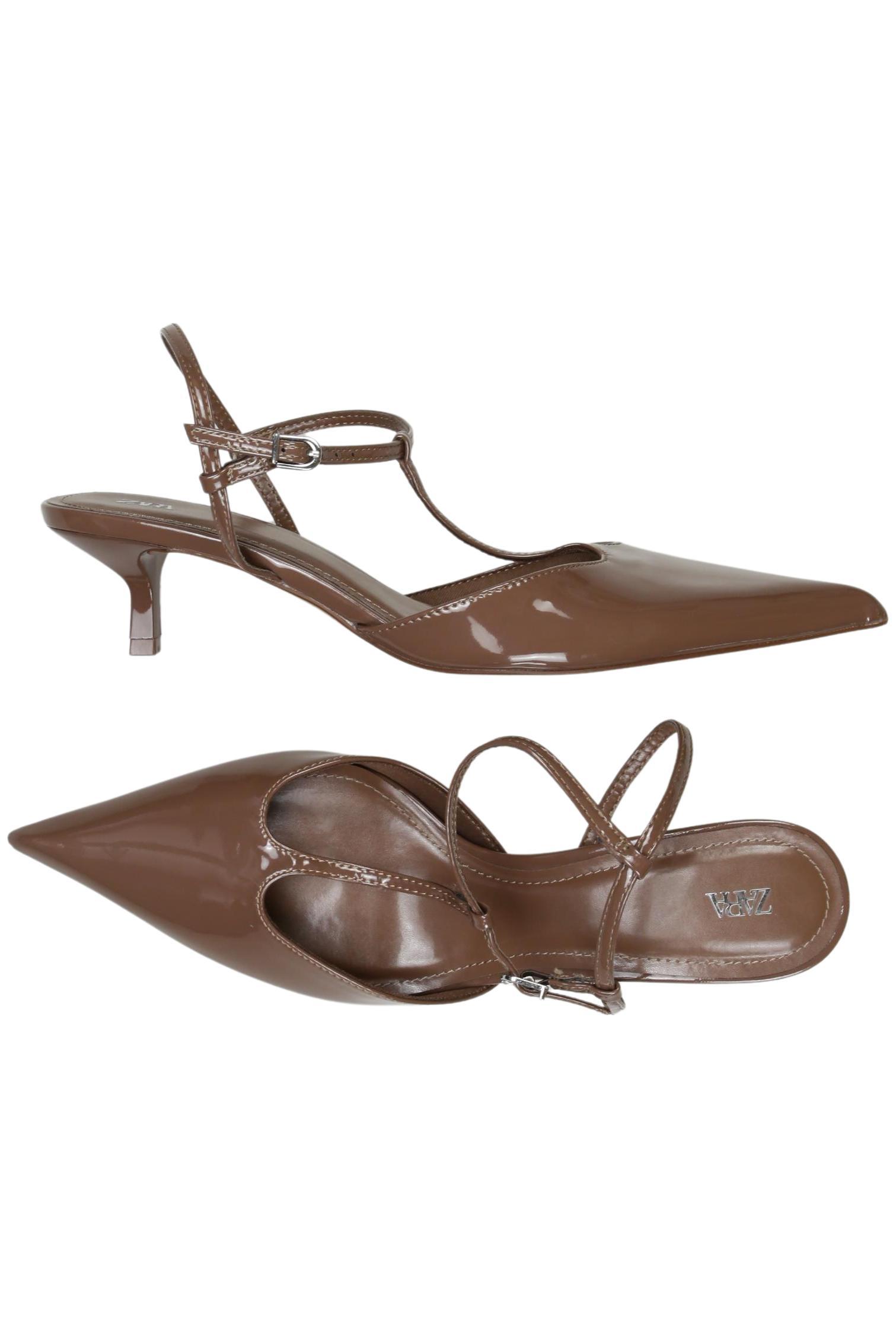 

Zara Damen Sandale, braun, Gr. 40