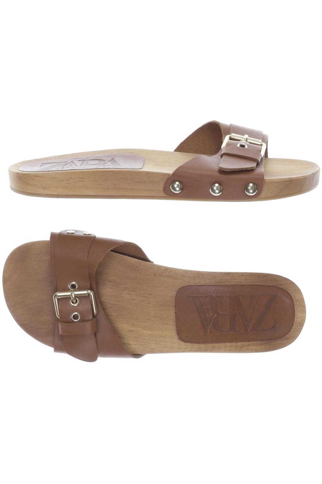 

ZARA Damen Sandale, braun