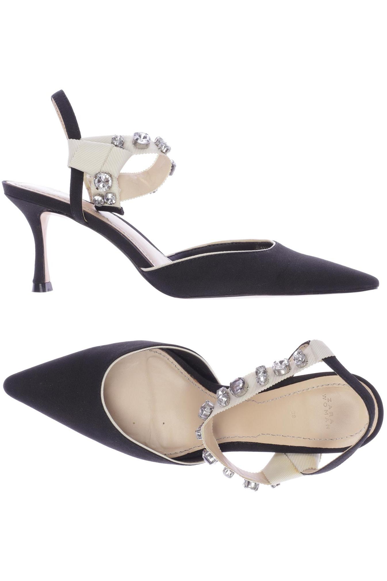 

Zara Damen Sandale, schwarz, Gr. 38