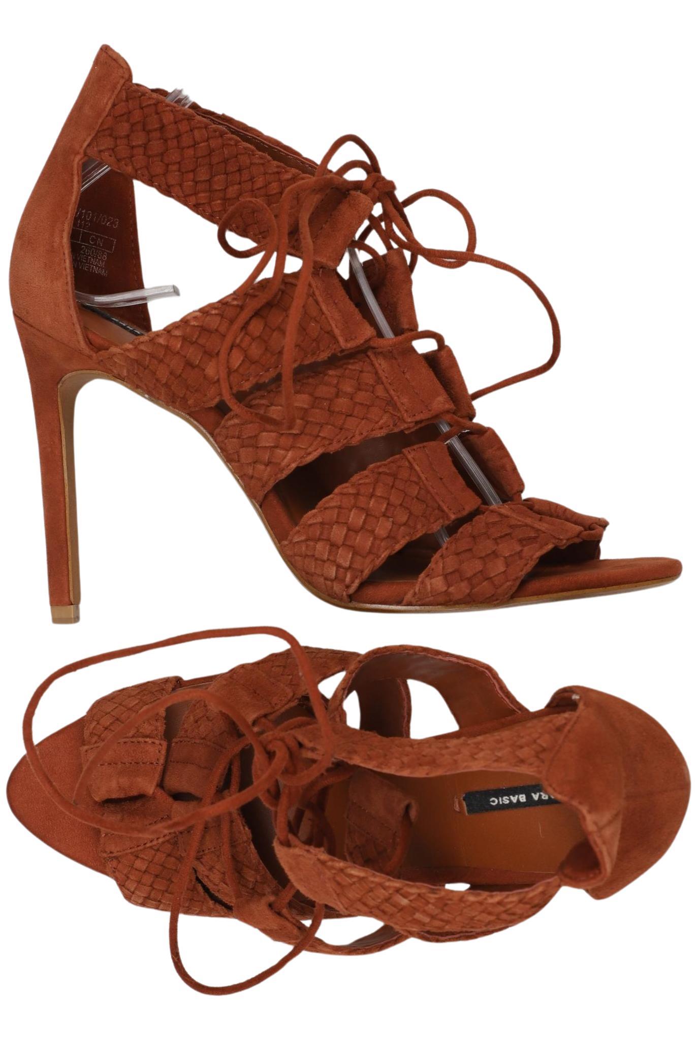 

Zara Damen Sandale, braun, Gr. 40