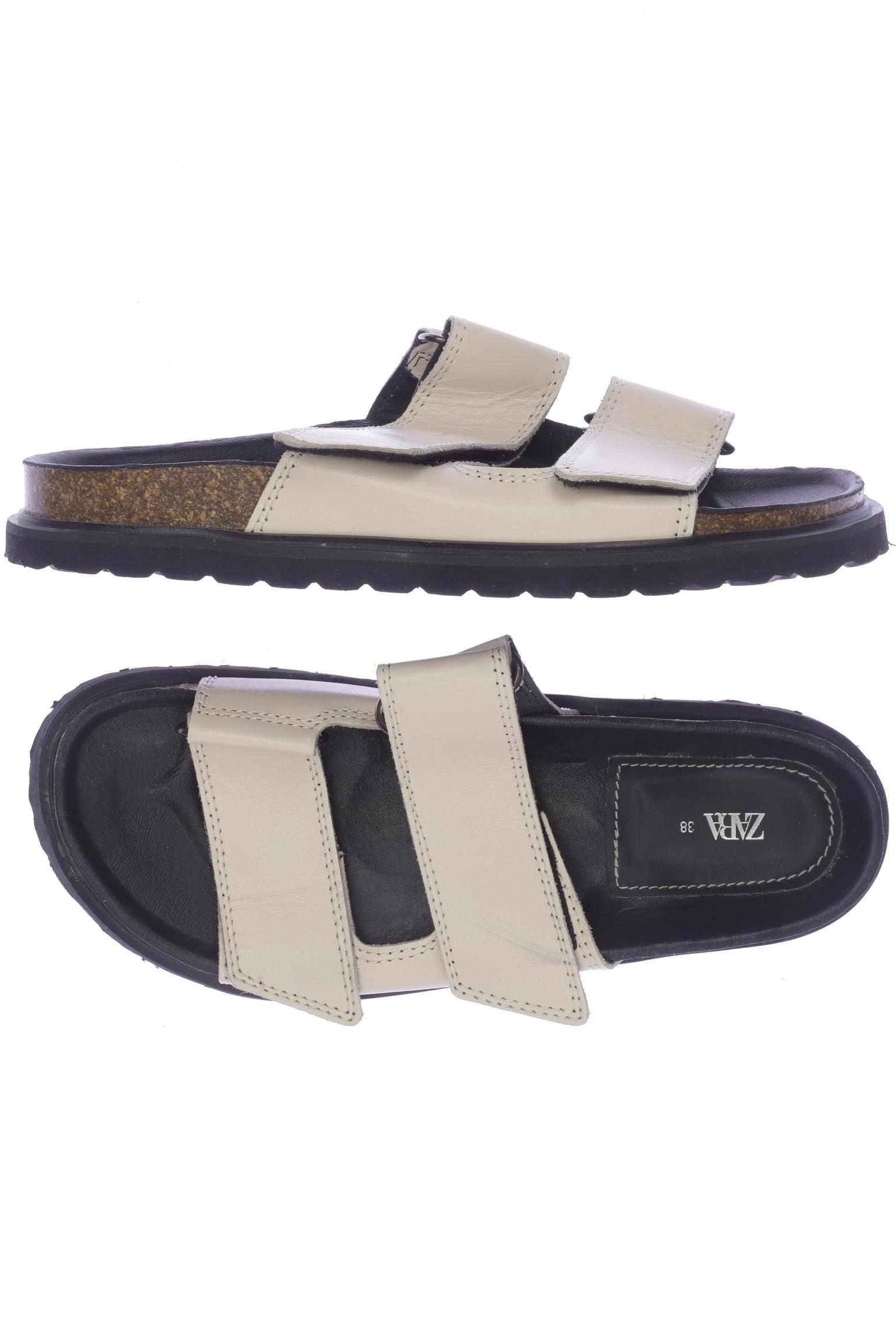 

Zara Damen Sandale, cremeweiß, Gr. 38
