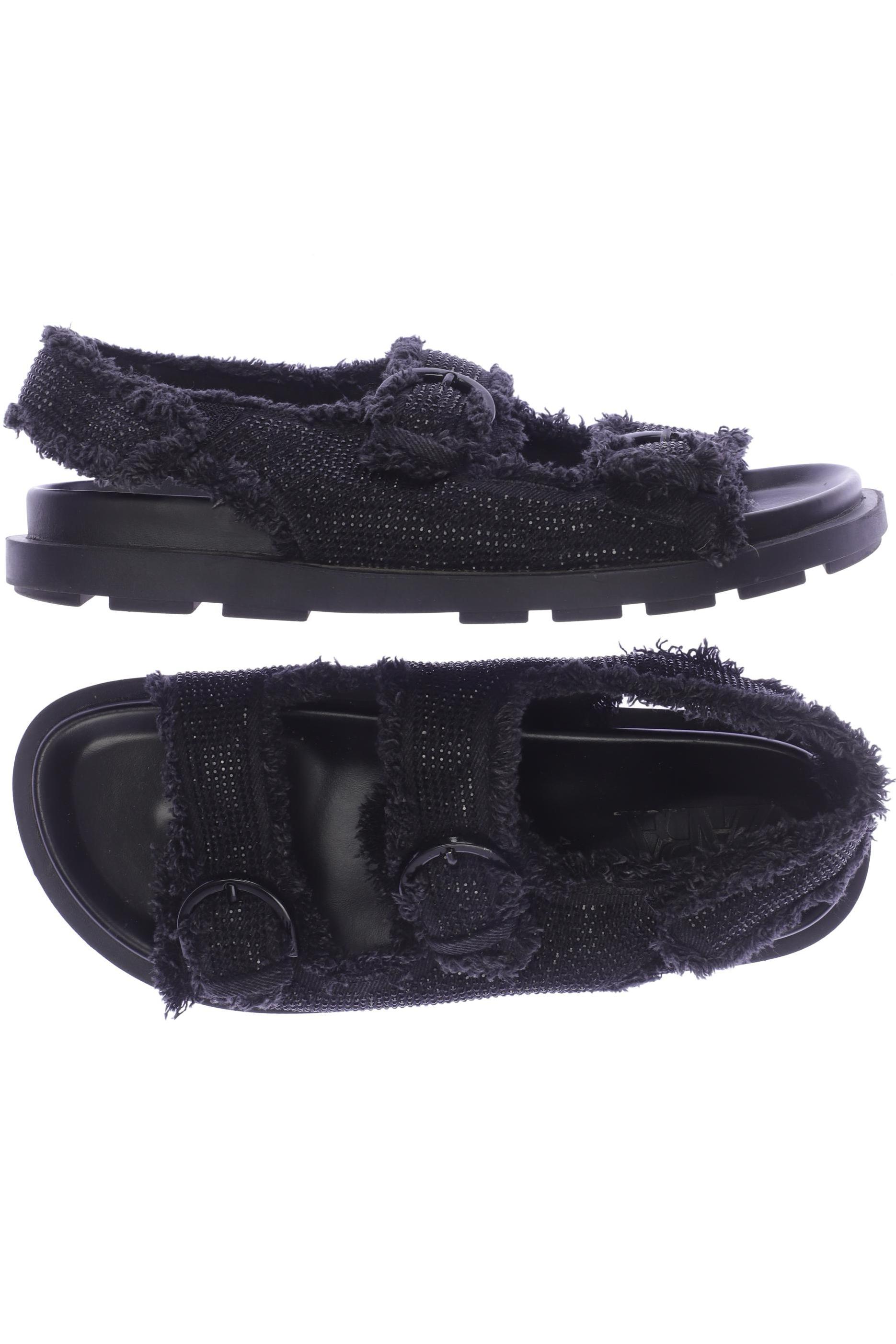 

ZARA Damen Sandale, schwarz