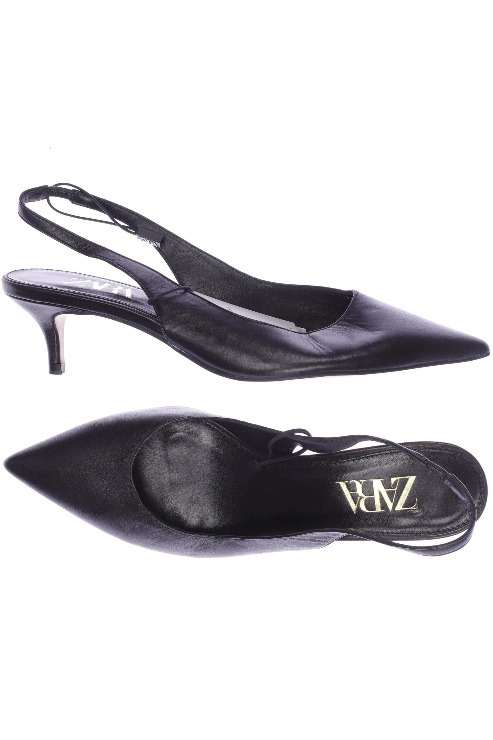 

ZARA Damen Sandale, schwarz