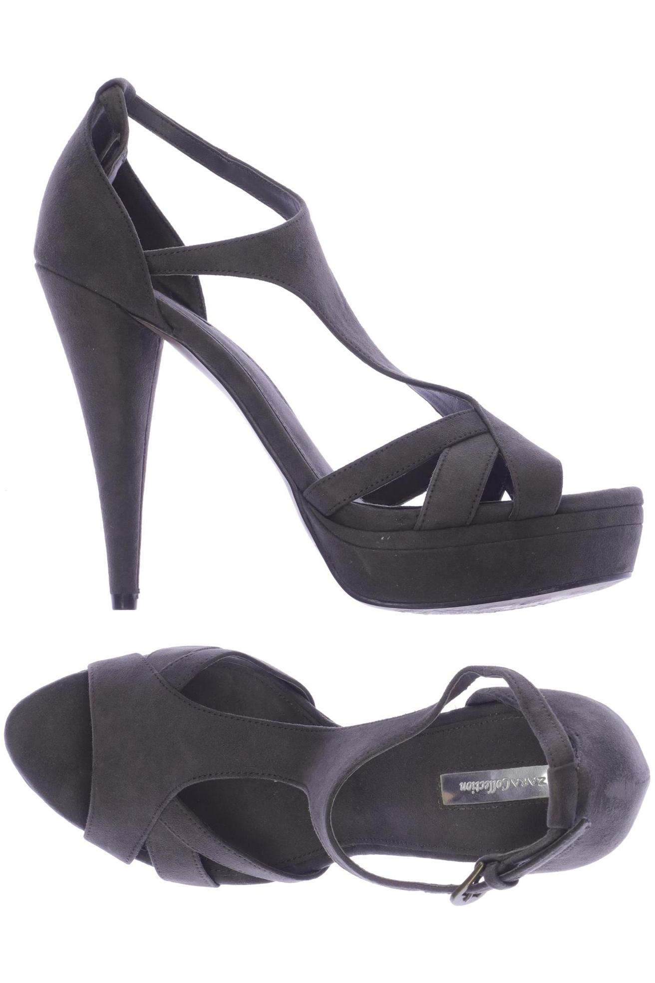 

ZARA Damen Sandale, grau