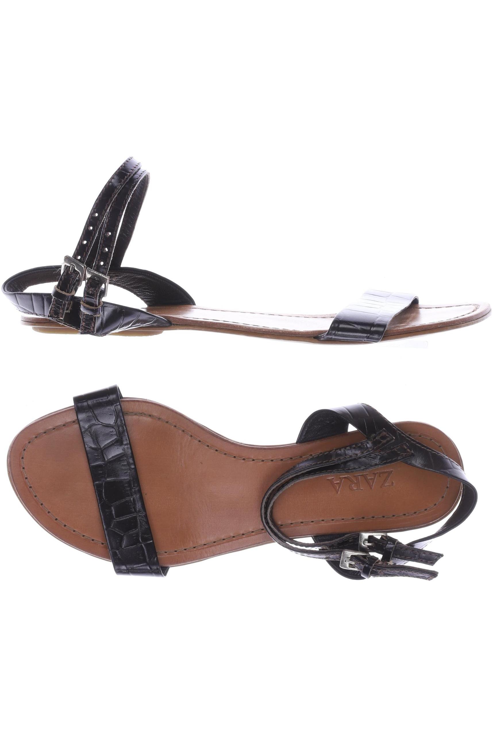

ZARA Damen Sandale, schwarz