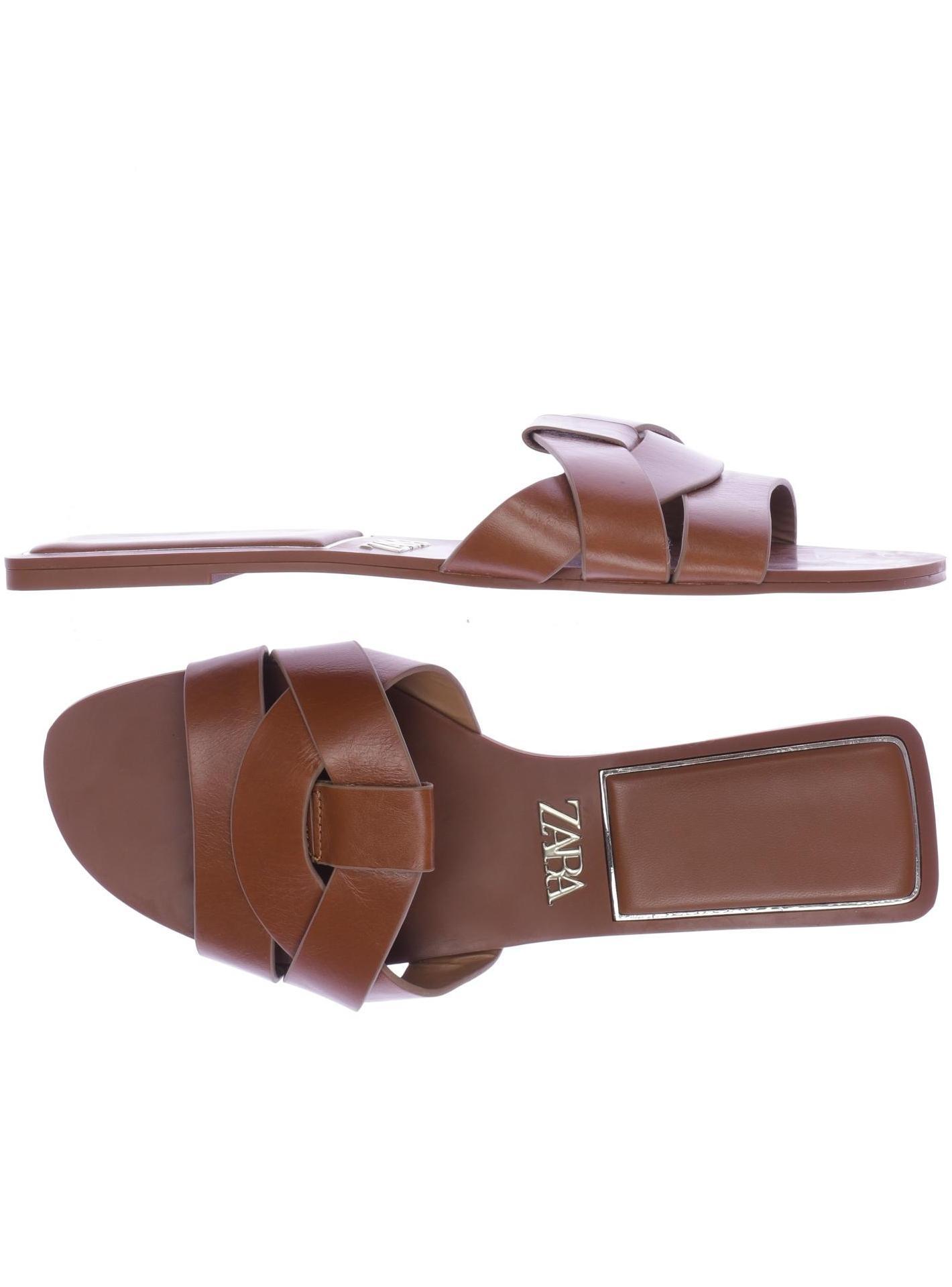

Zara Damen Sandale, braun, Gr. 39