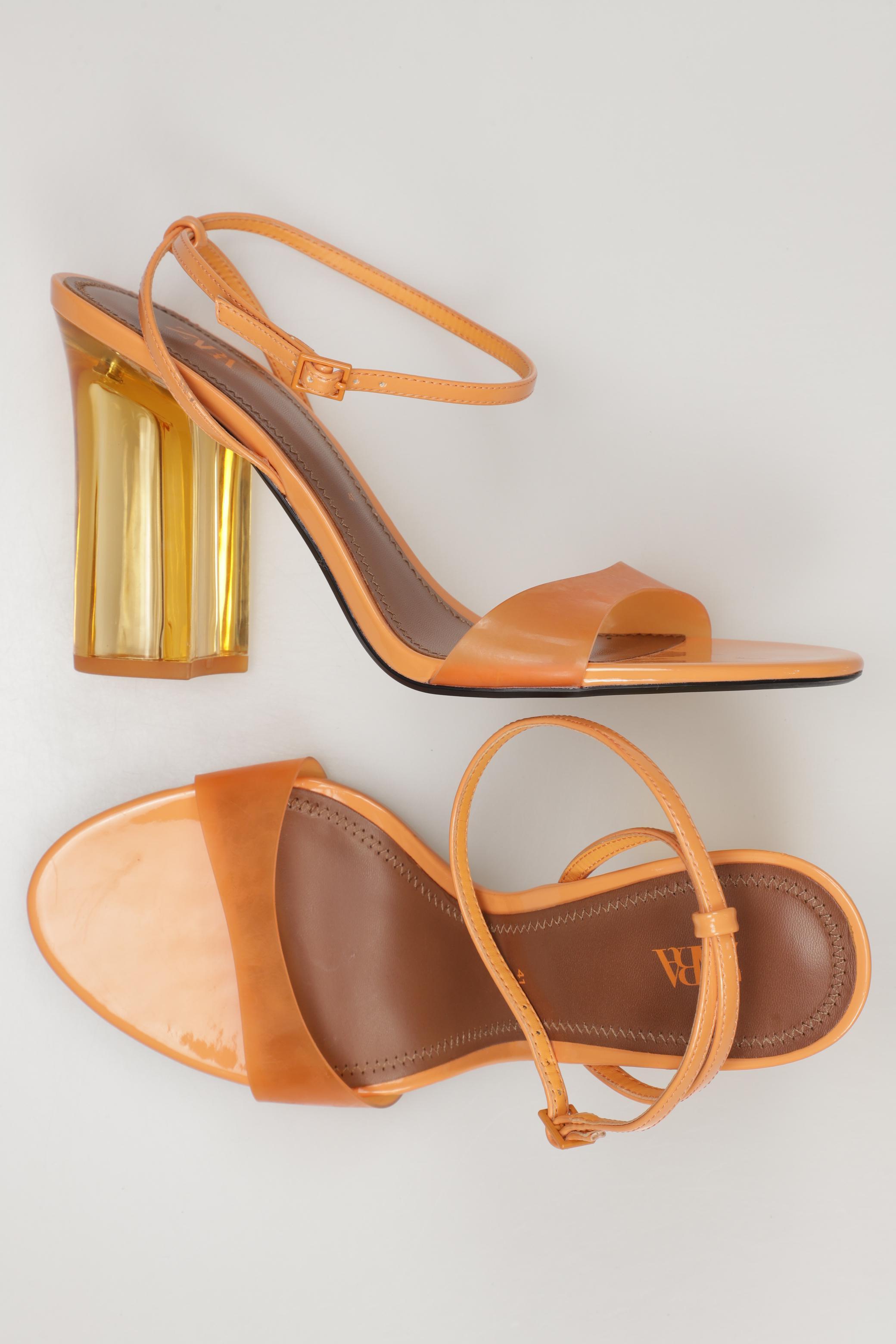 

Zara Damen Sandale, orange, Gr. 41
