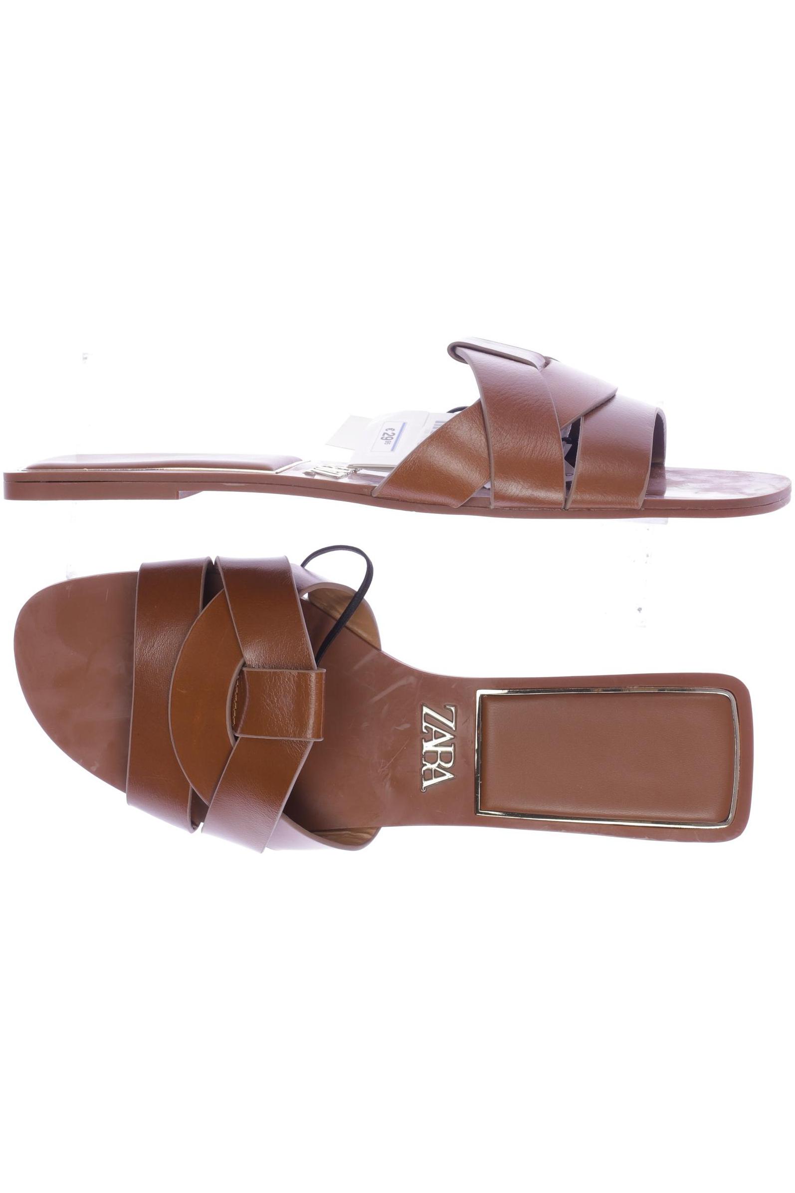 

Zara Damen Sandale, braun, Gr. 39