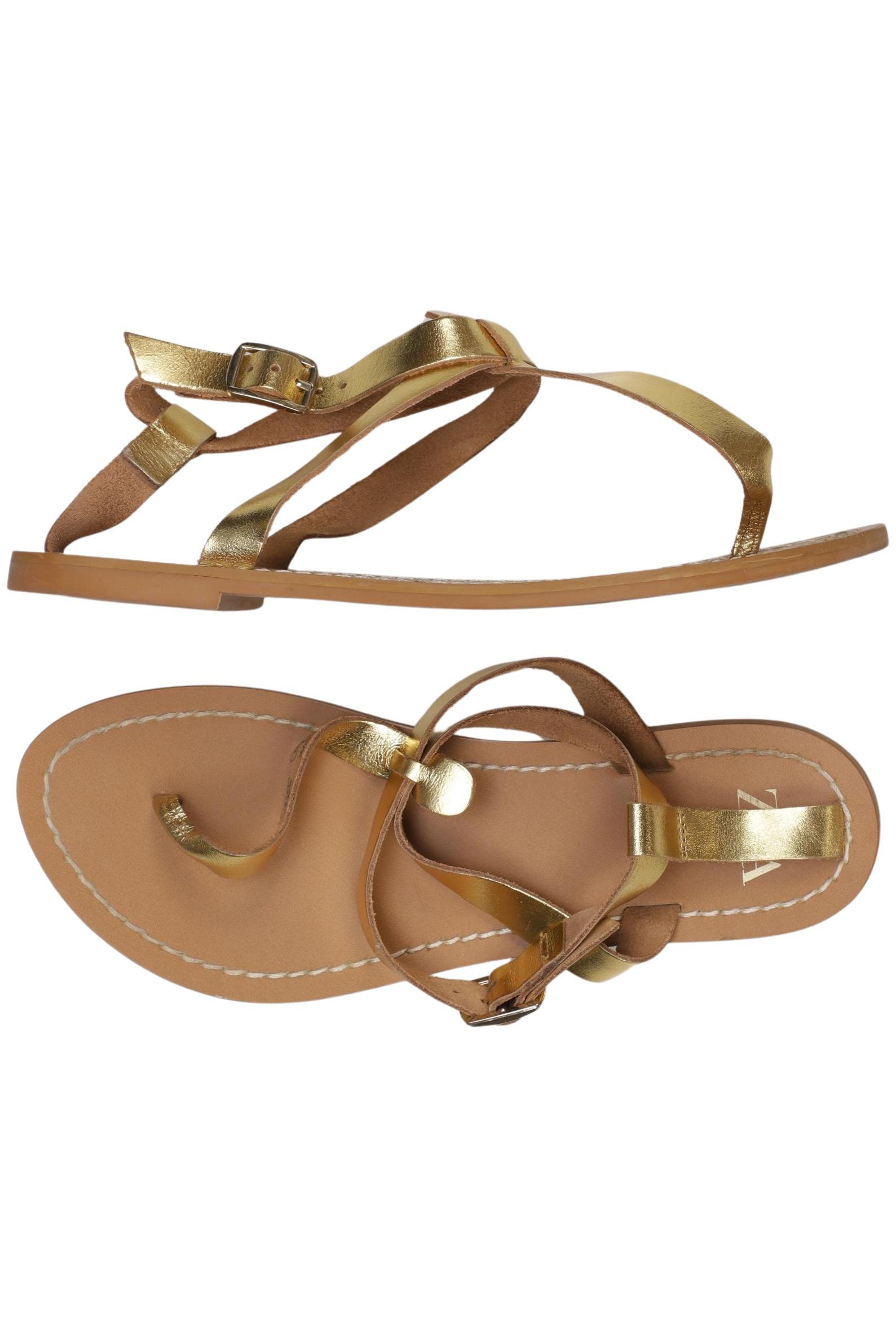 

Zara Damen Sandale, gold, Gr. 37